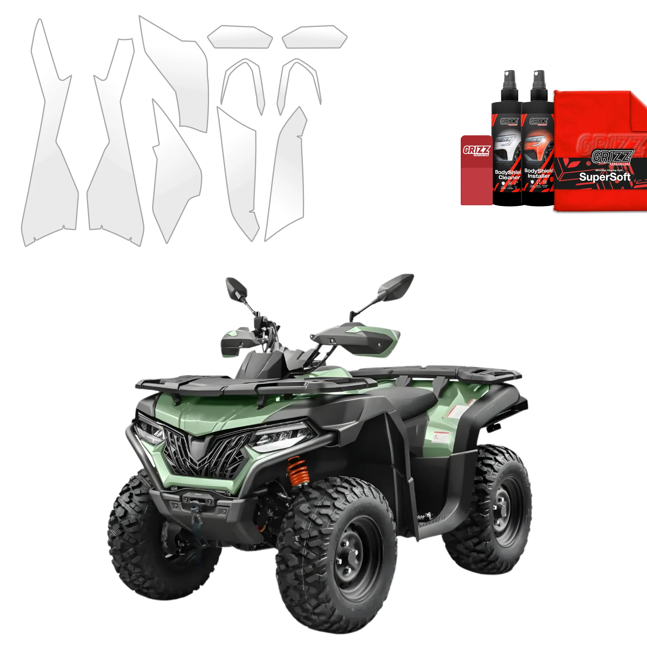 10in1 Schutzfolie - CFMOTO CFORCE 625 (2020-2026)