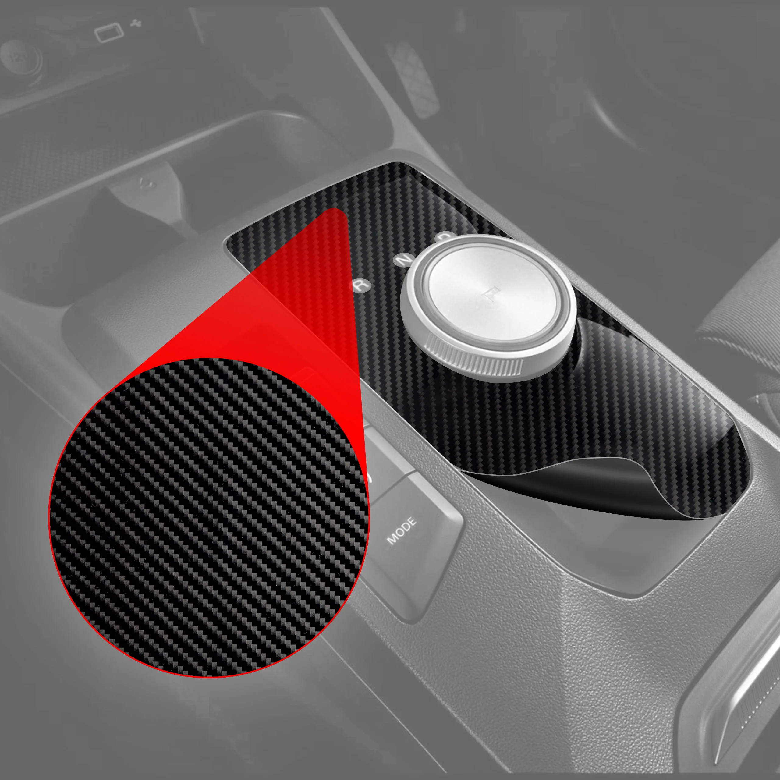 11in1 Schutzfolien für Mittelkonsole & Armaturenbrett - Audi A7 C8 (2018-2025) Carbon Optik Glanz - Image 2