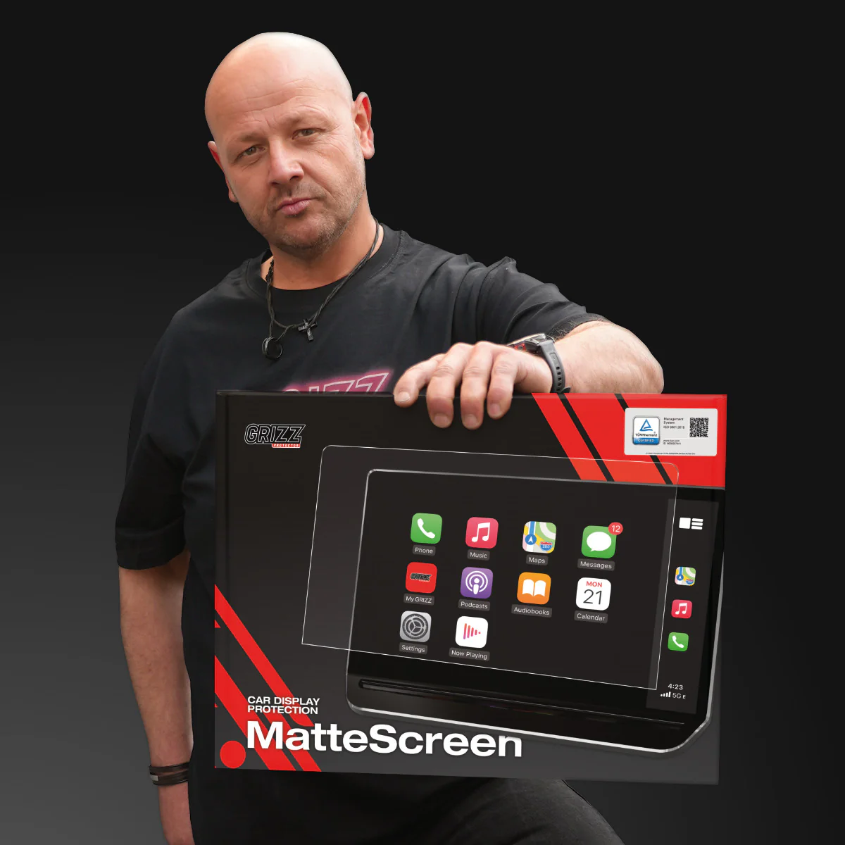 2in1 Displayschutzfolie für Chery Tiggo 9 15,6" (2025-2026) Navi Folie, Kratzfest, Klar - Image 3