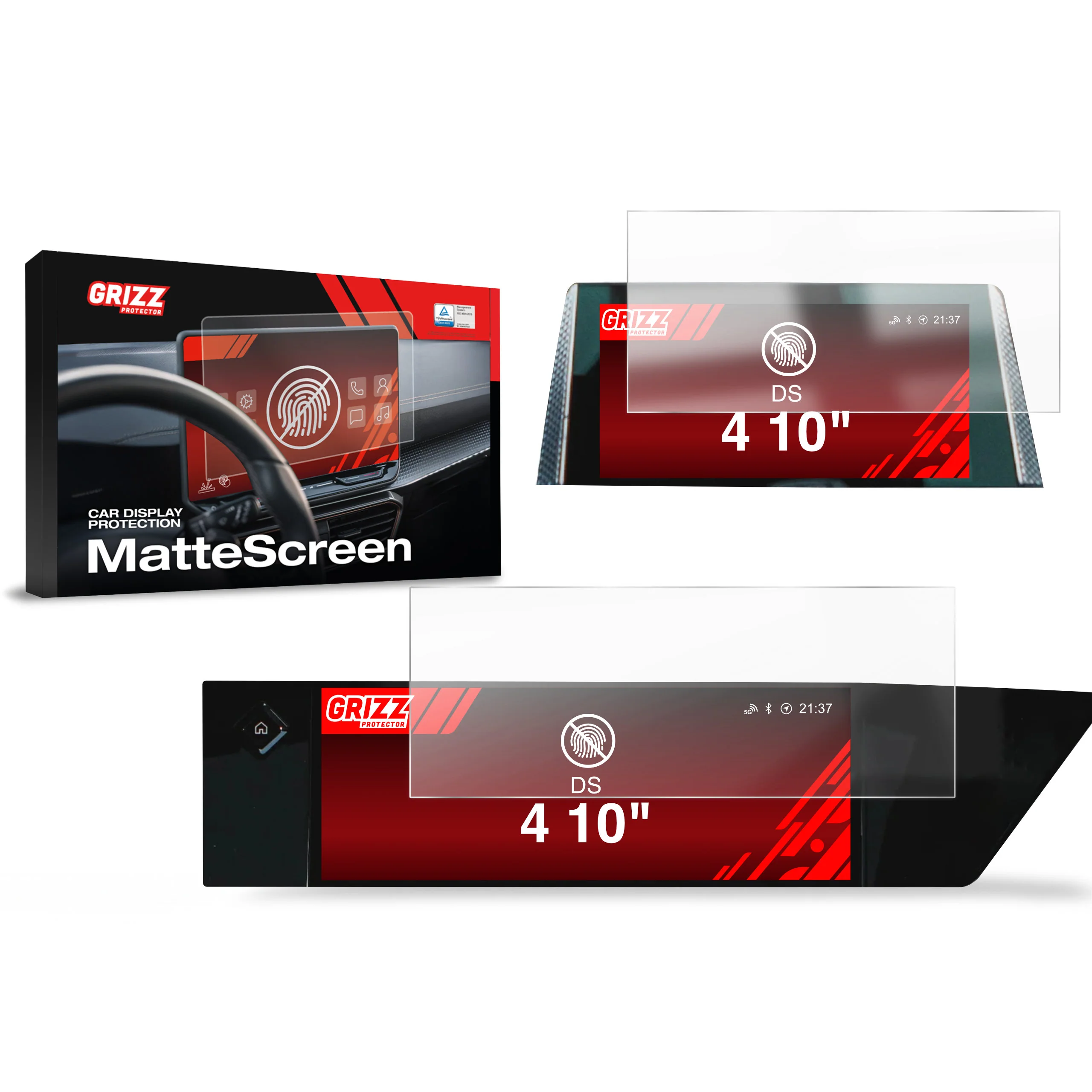 2in1 Displayschutzfolie für DS4 (2021-2024) Anti-Fingerprint, Matt