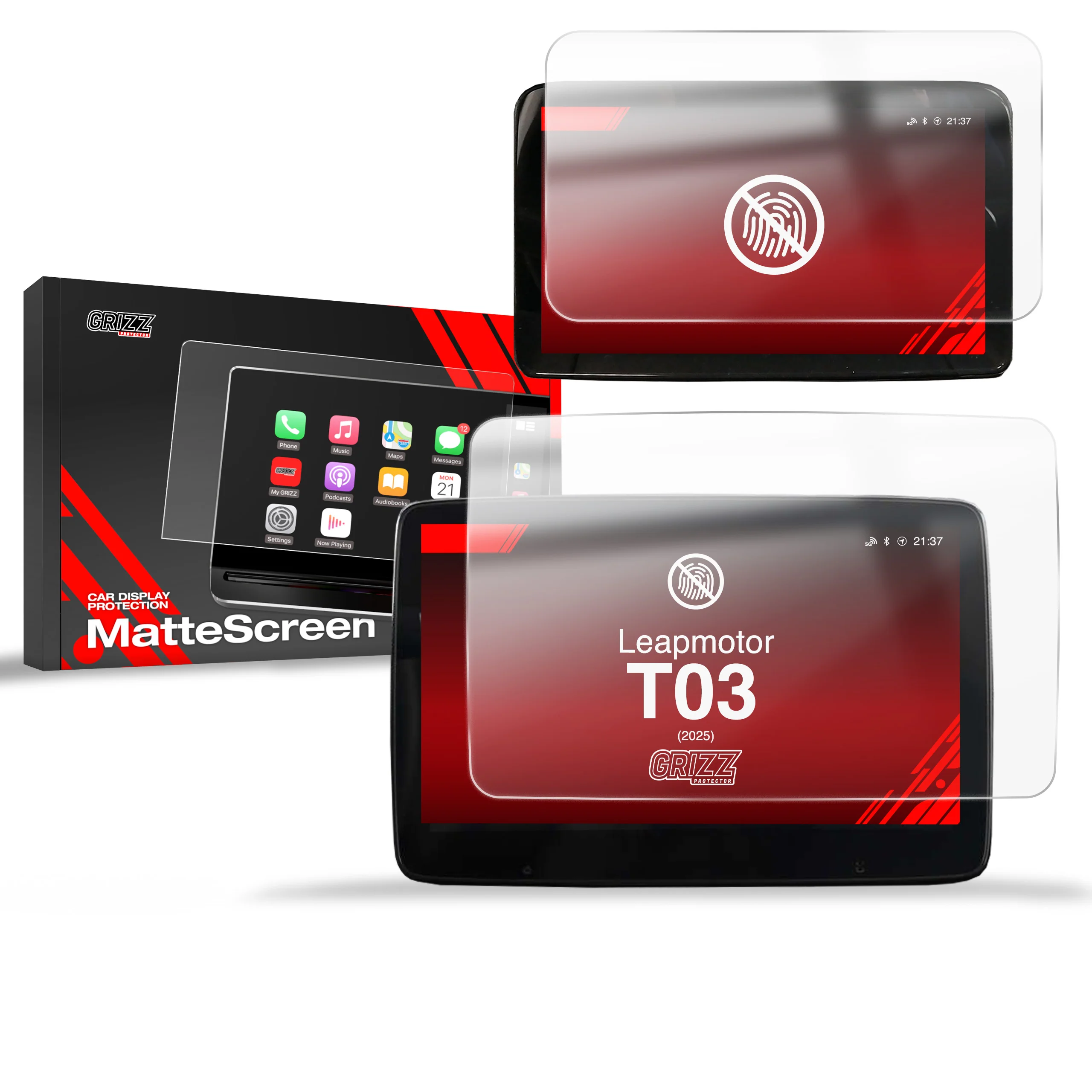 2in1 Displayschutzfolie für Leapmotor T03 10,1" (2025-2026) Anti-Fingerprint, Matt