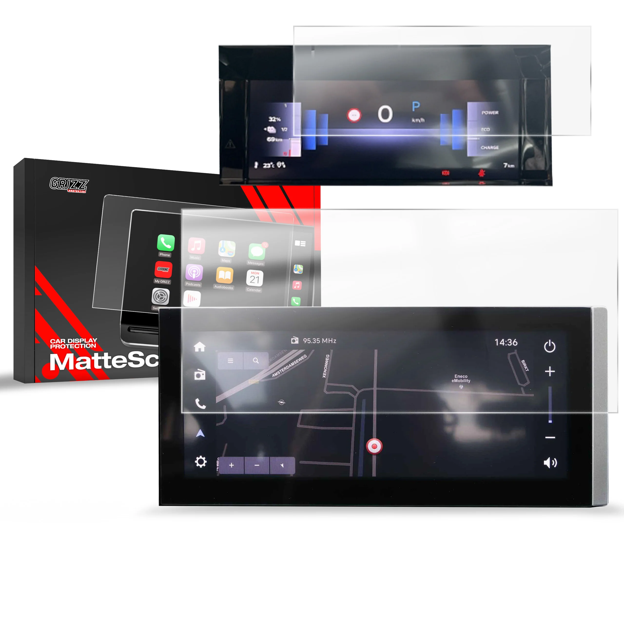 2in1 Displayschutzfolie für Opel Frontera (2025-2026) Anti-Fingerprint, Matt - Image 8