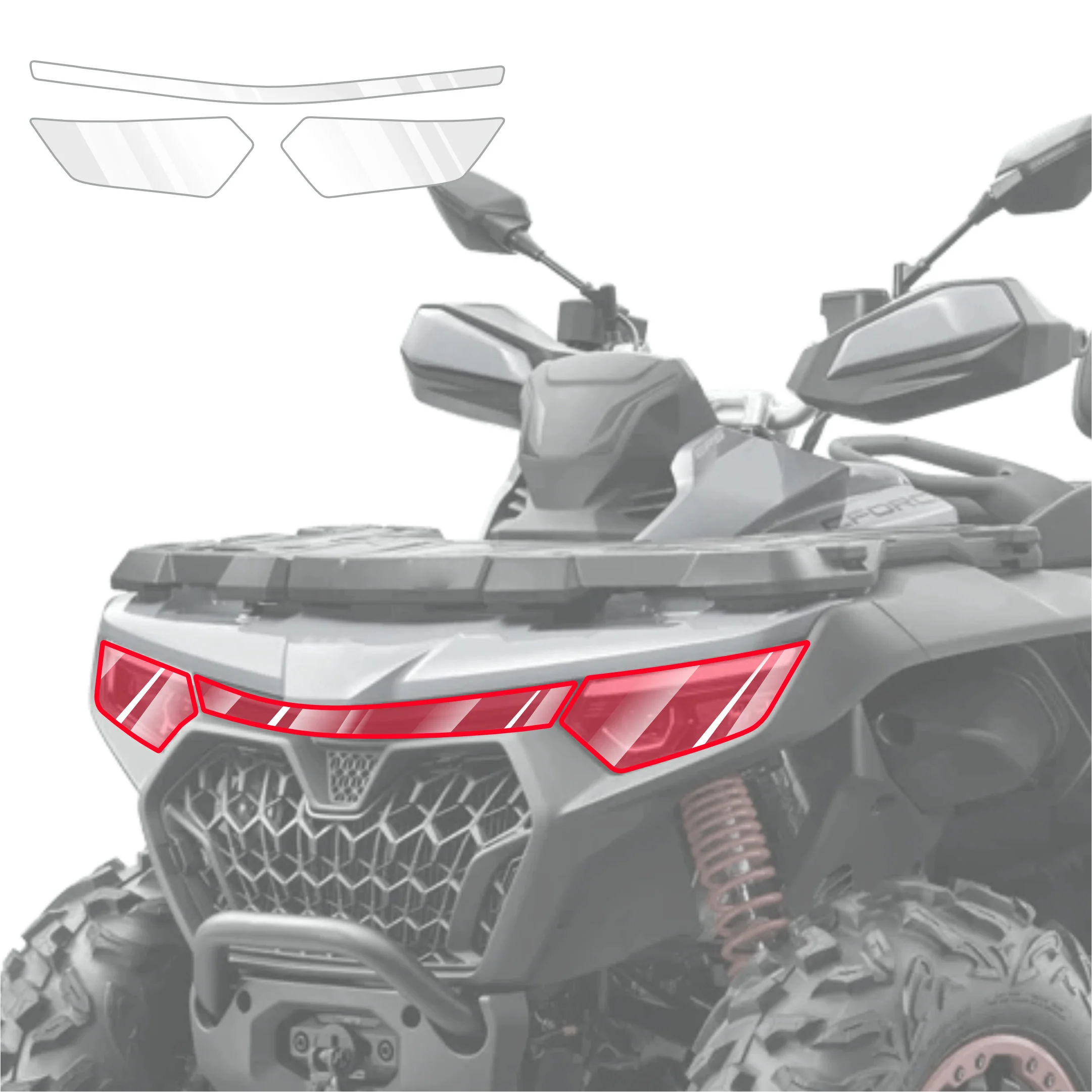 2in1 Schutzfolie - CFMOTO CFORCE 1000 Touring (2024-2026) - Image 2