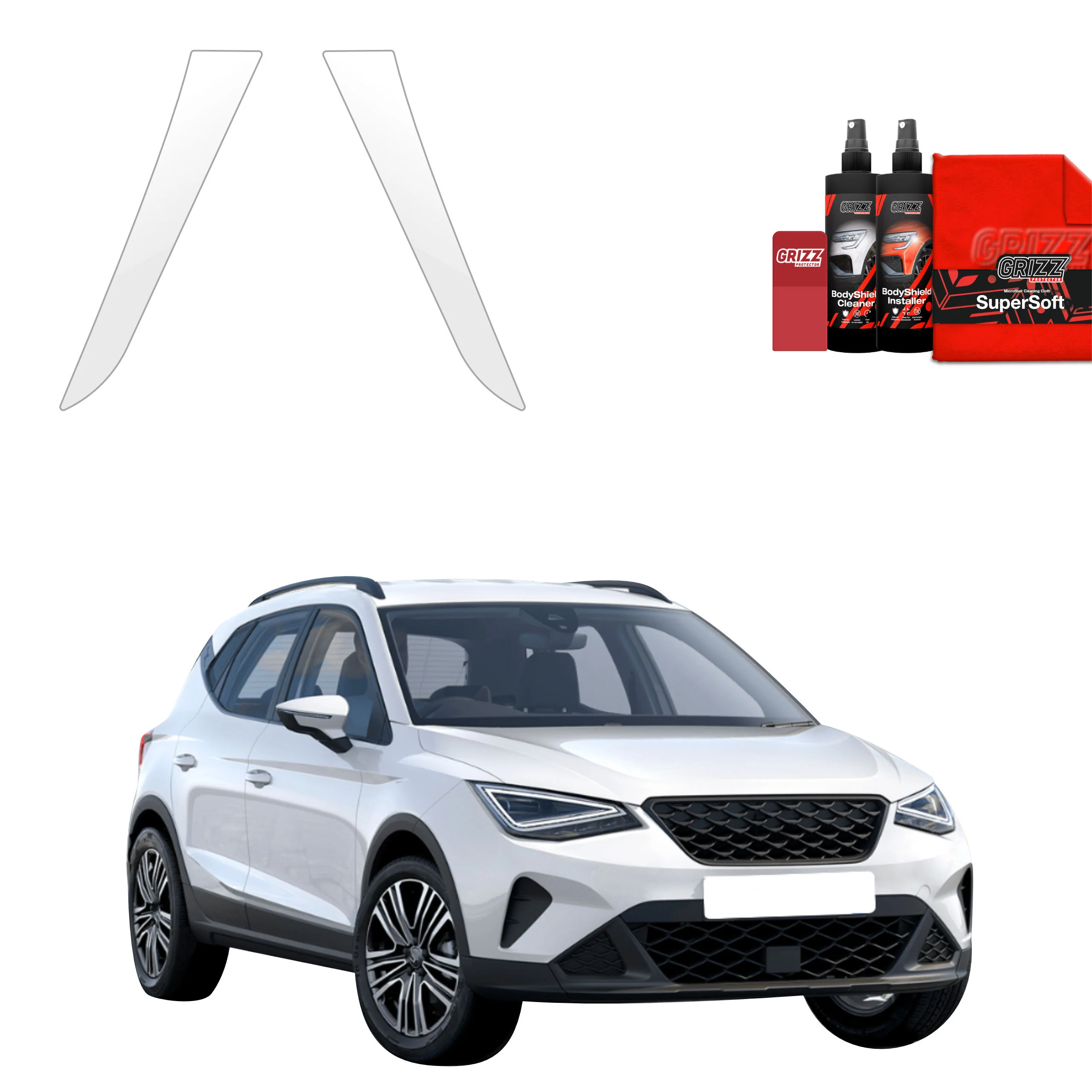 2in1 Schutzfolie für C-Säule - Seat Arona (2021-2026)