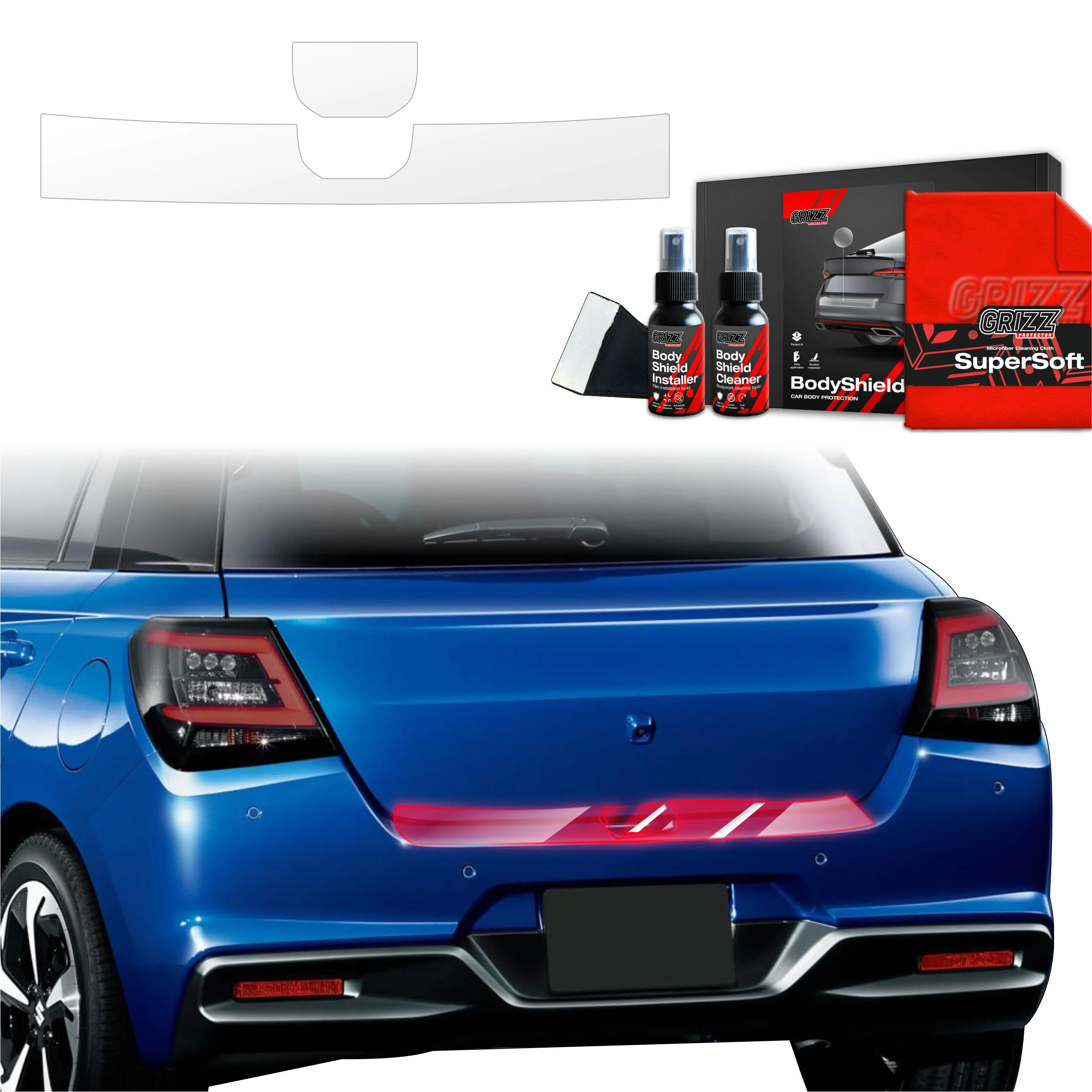 2in1 Schutzfolie für Ladekante - Suzuki Swift (2024-2026)