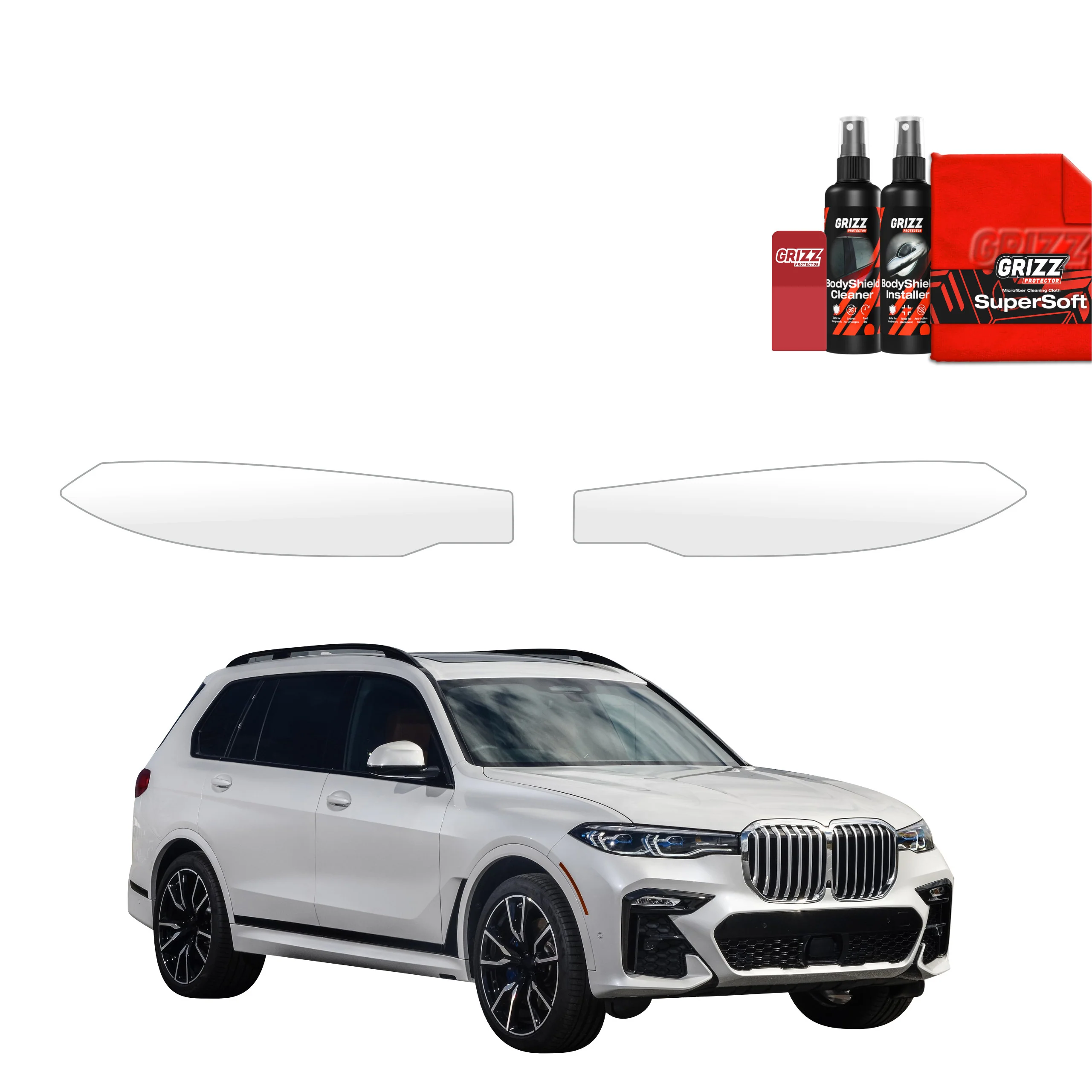 2in1 Schutzfolie für Scheinwerfer - BMW X7 G07 (2018-2022)