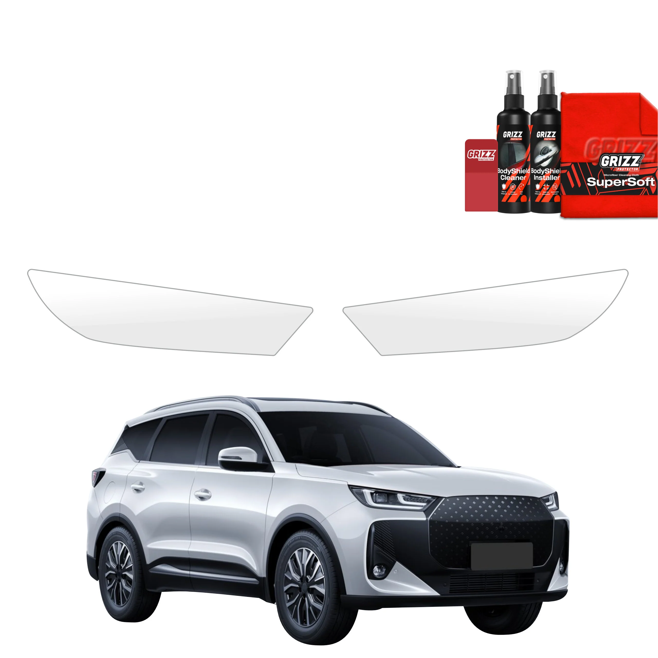 2in1 Schutzfolie für Scheinwerfer - Chery Tiggo 7 (2025-2026)