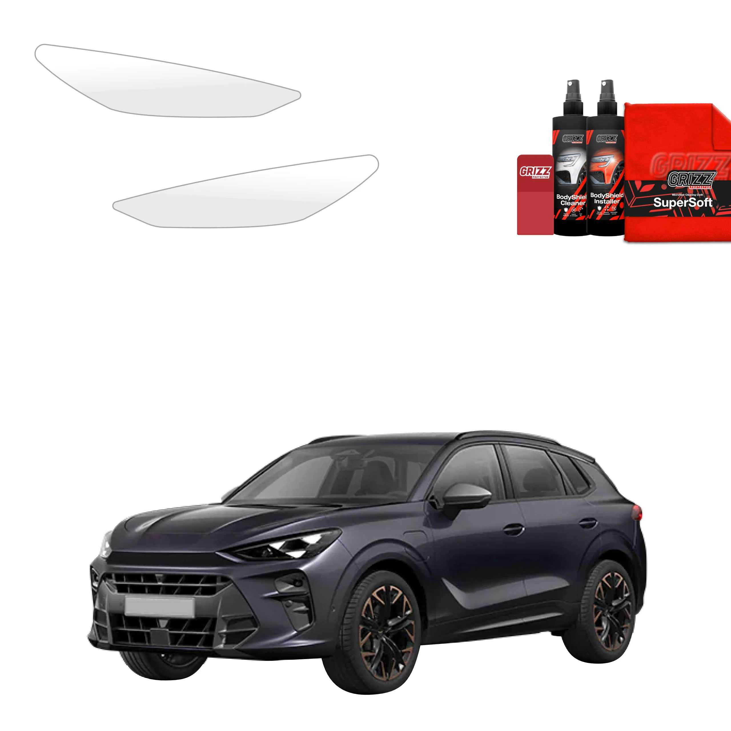 2in1 Schutzfolie für Scheinwerfer - Cupra Terramar (2024-2026)