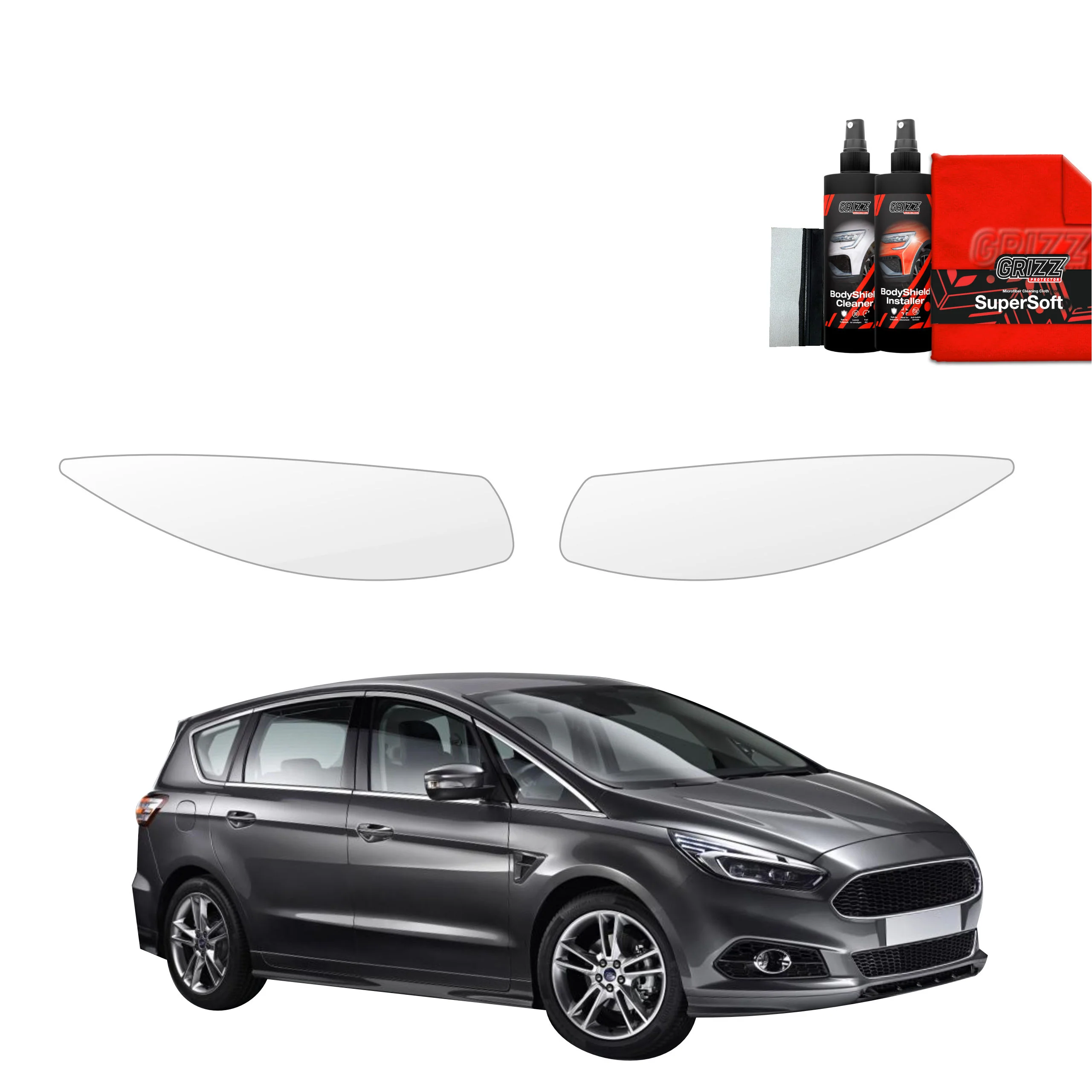 2in1 Schutzfolie für Scheinwerfer - Ford S-Max MK2 (2015-2019)