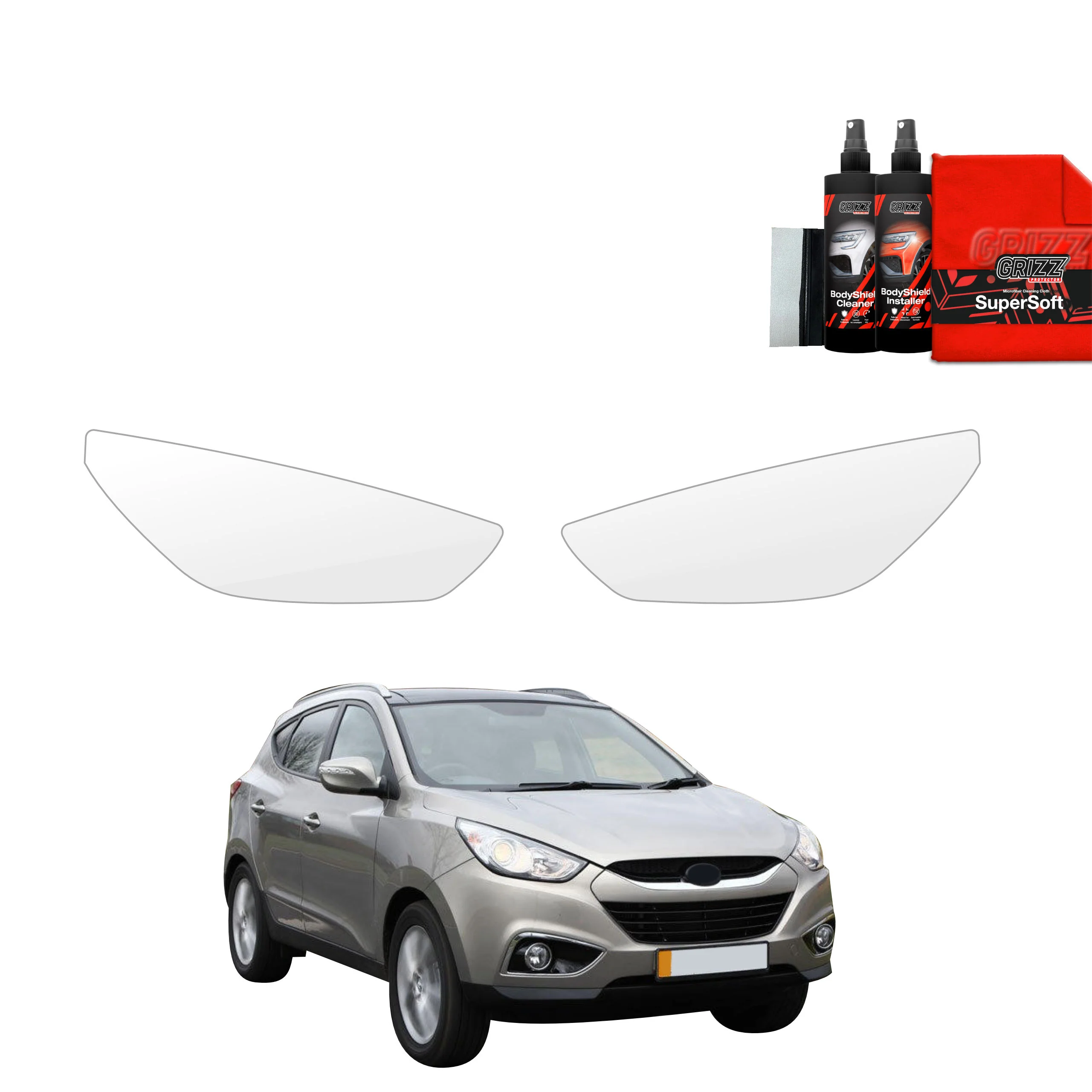 2in1 Schutzfolie für Scheinwerfer - Hyundai ix35 (2009-2013)