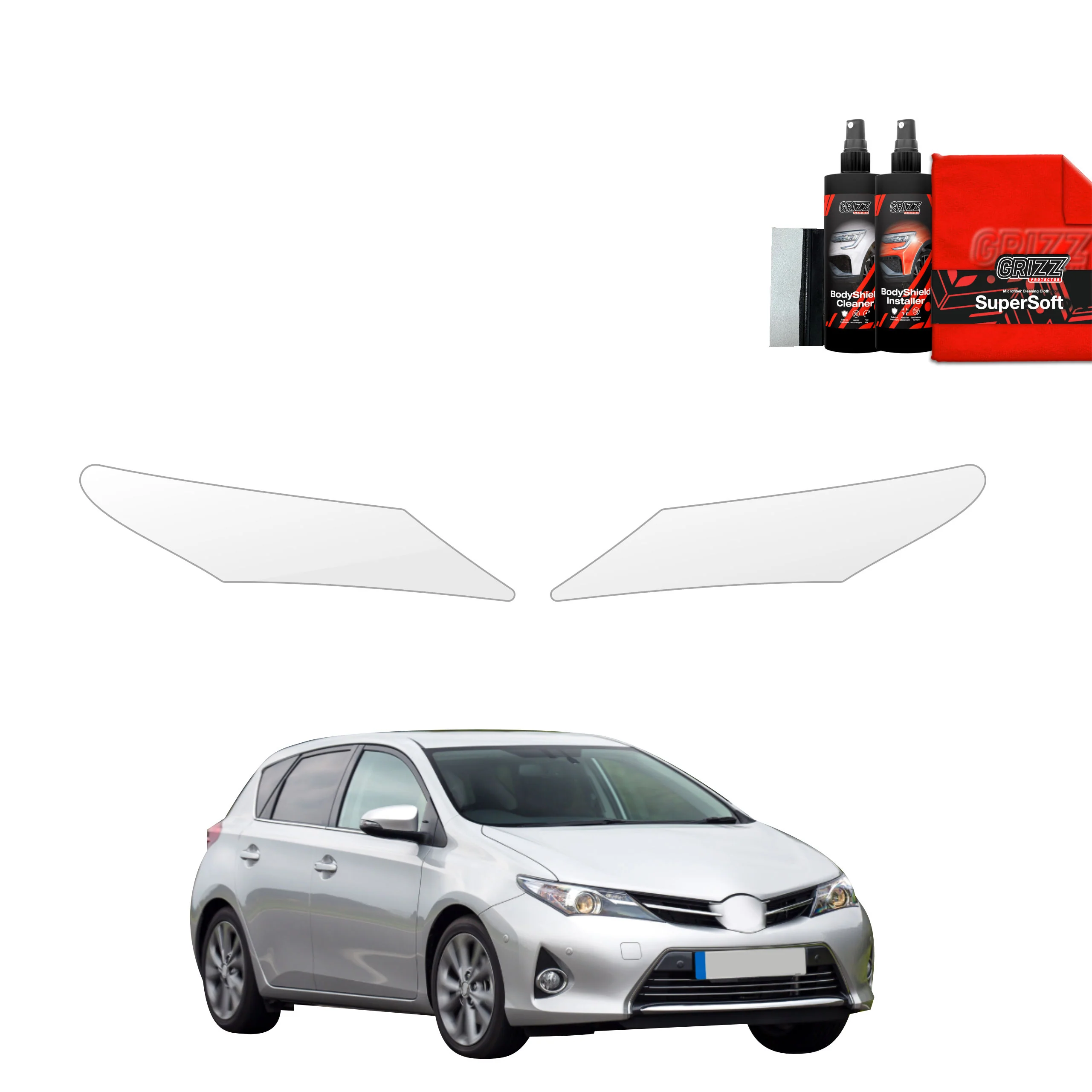 2in1 Schutzfolie für Scheinwerfer - Toyota Auris (2012-2015)