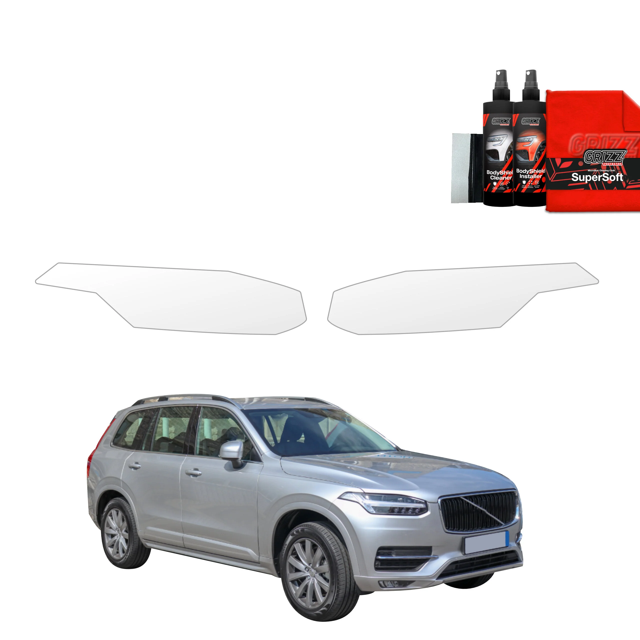 2in1 Schutzfolie für Scheinwerfer - Volvo XC90 (2014-2024)