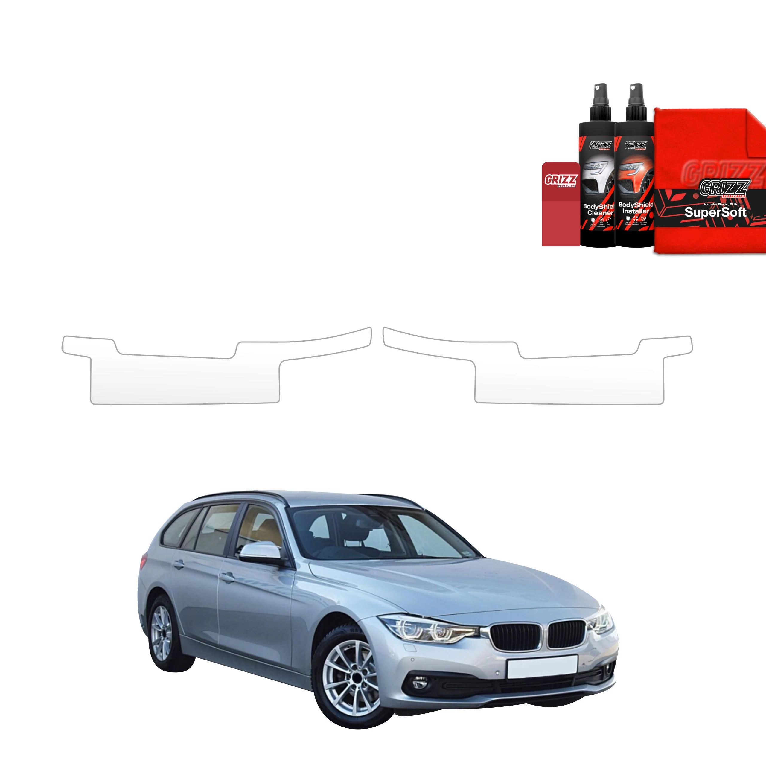 2in1 Schutzfolie für Schweller - BMW 3 F31 Kombi LCI (2015-2018)