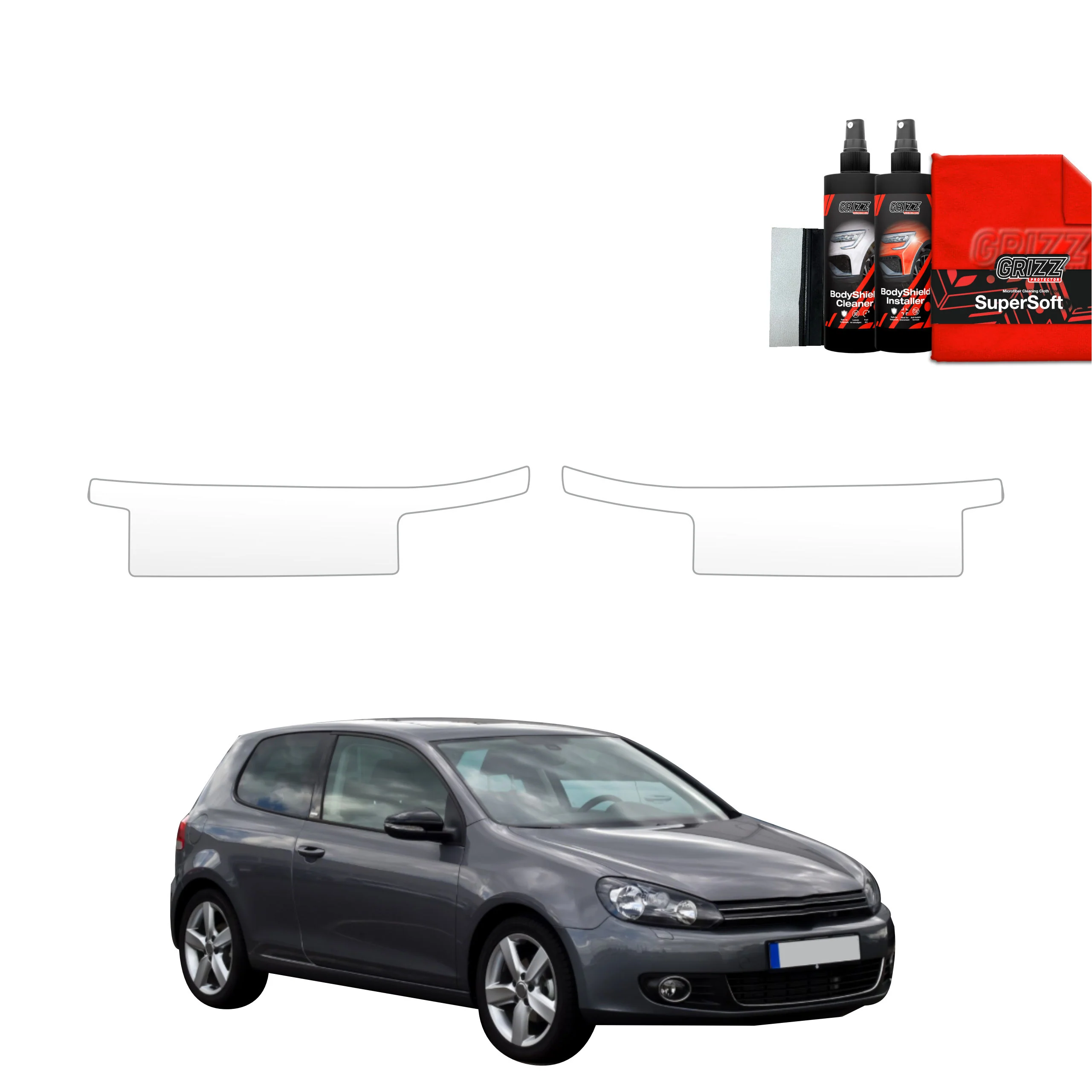 2in1 Schutzfolie für Schweller - Volkswagen Golf 6 Hatchback 3D (2008-2012)