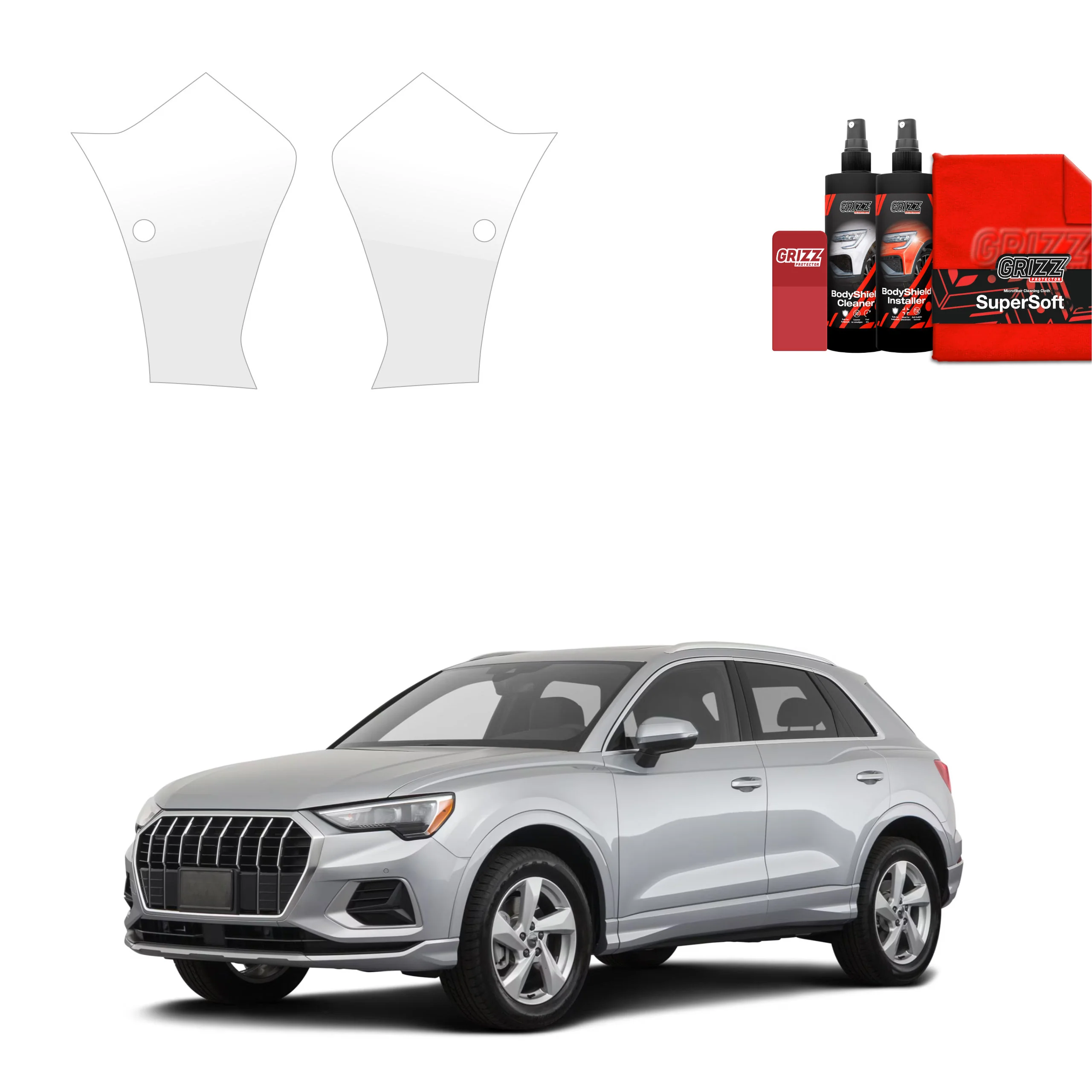 2in1 Schutzfolie für Stoßstange - Audi Q3 Sportback (2018-2024)
