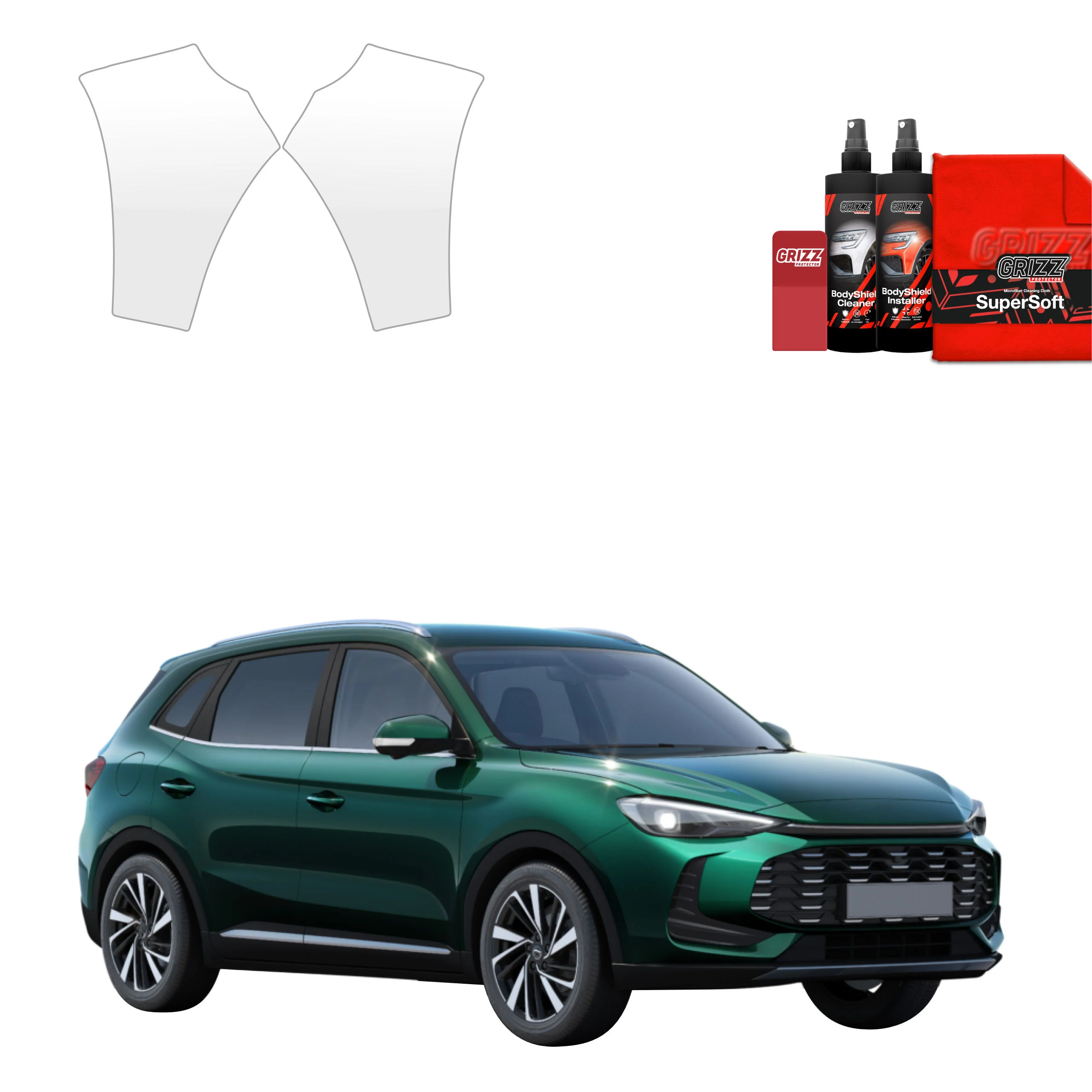 2in1 Schutzfolie für Stoßstange - MG ZS Hybrid+ (2024-2026)