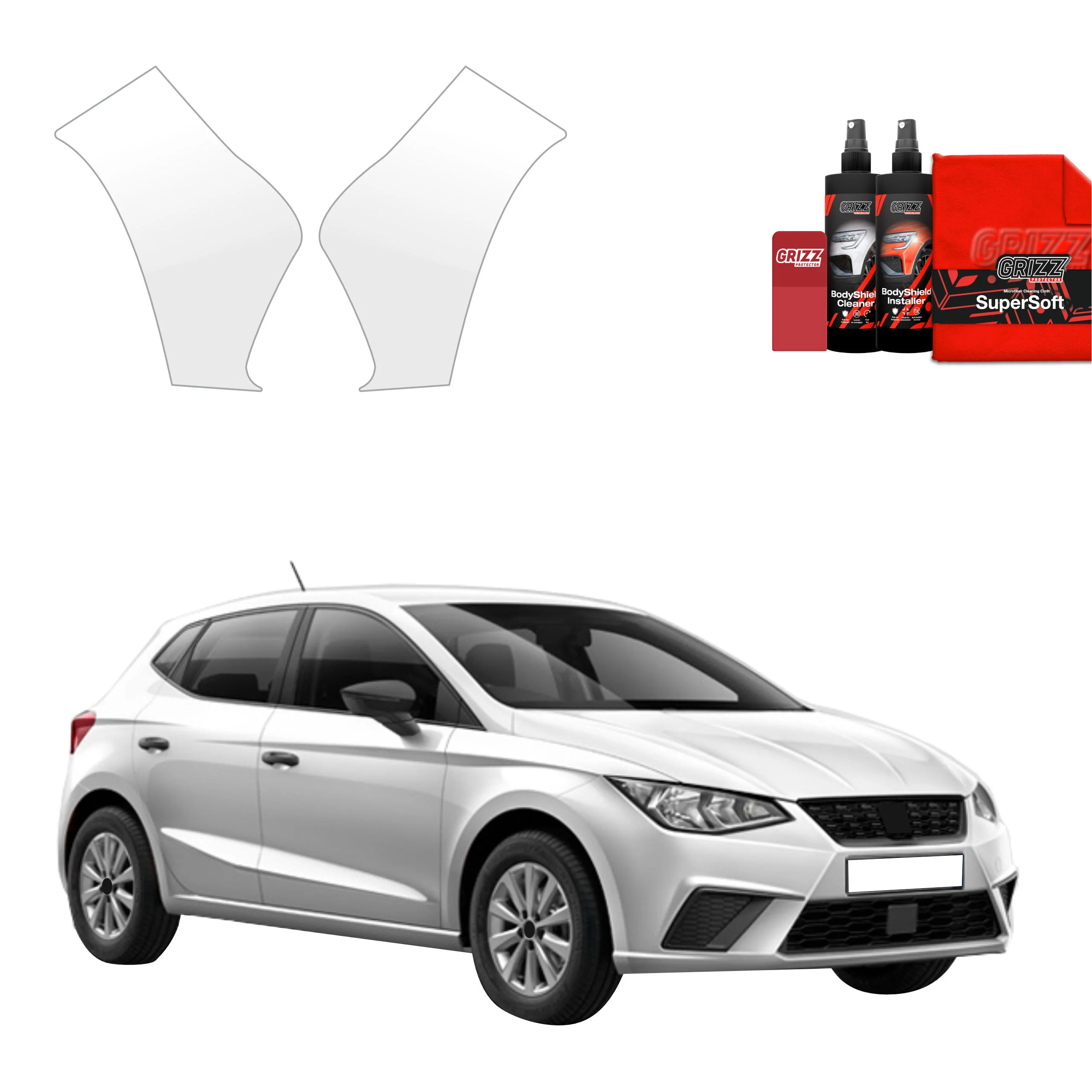 2in1 Schutzfolie für Stoßstange - Seat Ibiza (2021-2026)