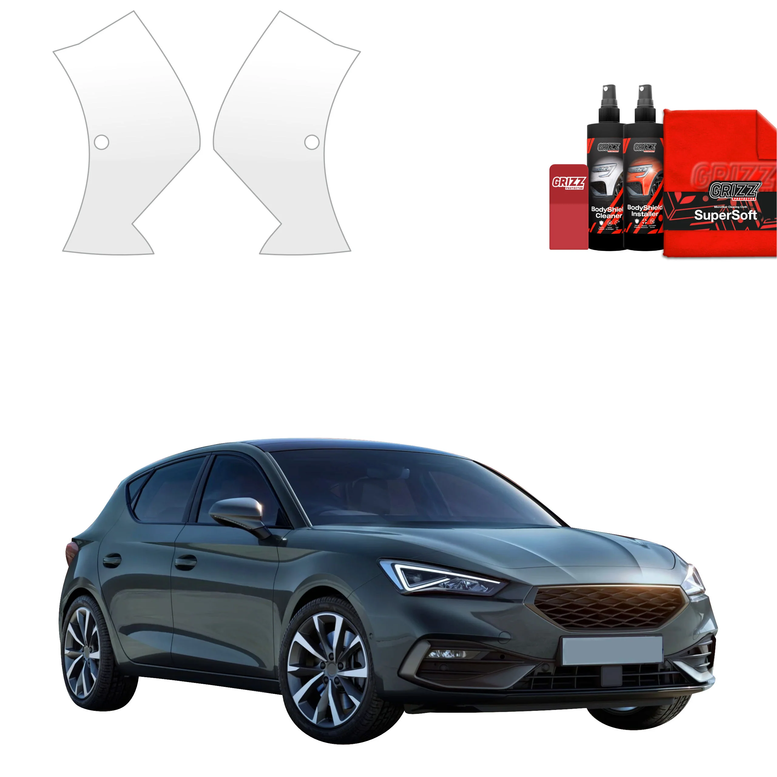 2in1 Schutzfolie für Stoßstange - Seat Leon (2024-2026)