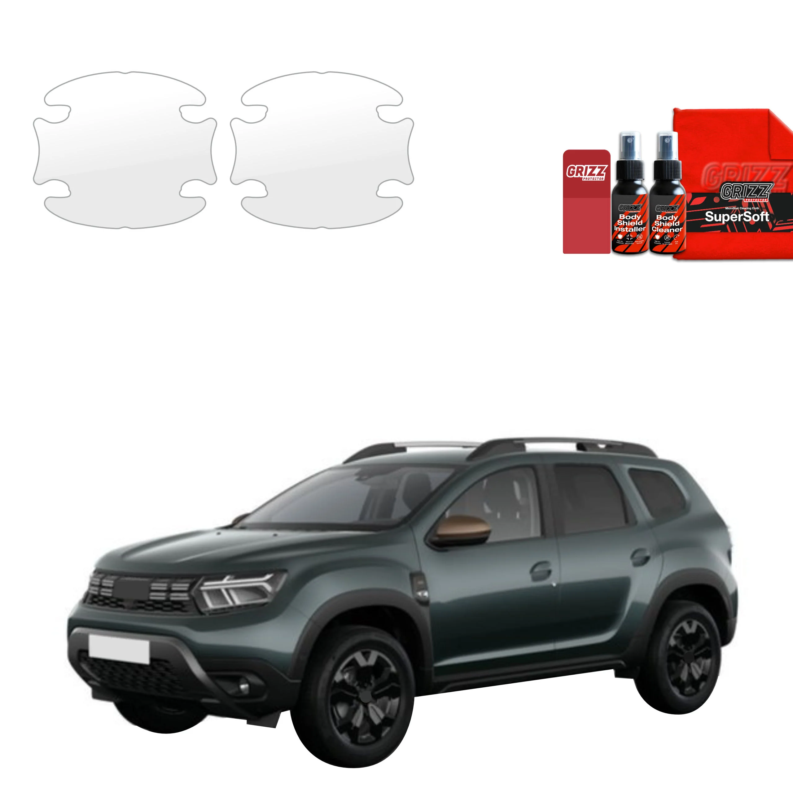 2in1 Schutzfolie für Türgriffmulden - Dacia Duster (2024-2026)