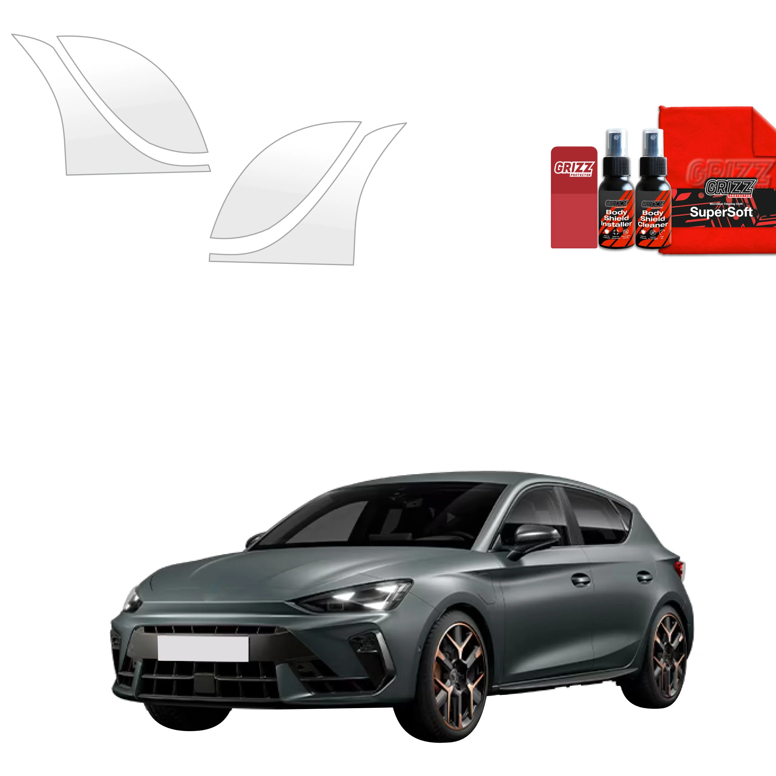 4in1 Schutzfolie für hinteren & vorderen Seitenschwelle - Cupra Leon Sportstourer (2024-2026)