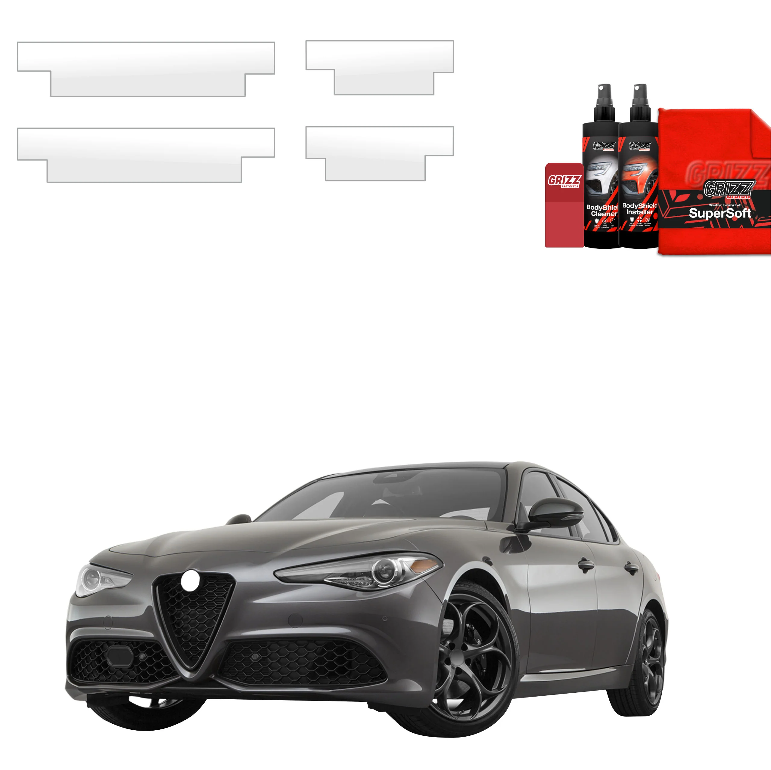 4in1 Schutzfolie für Schweller - Alfa Romeo Giulia (2023-2026)