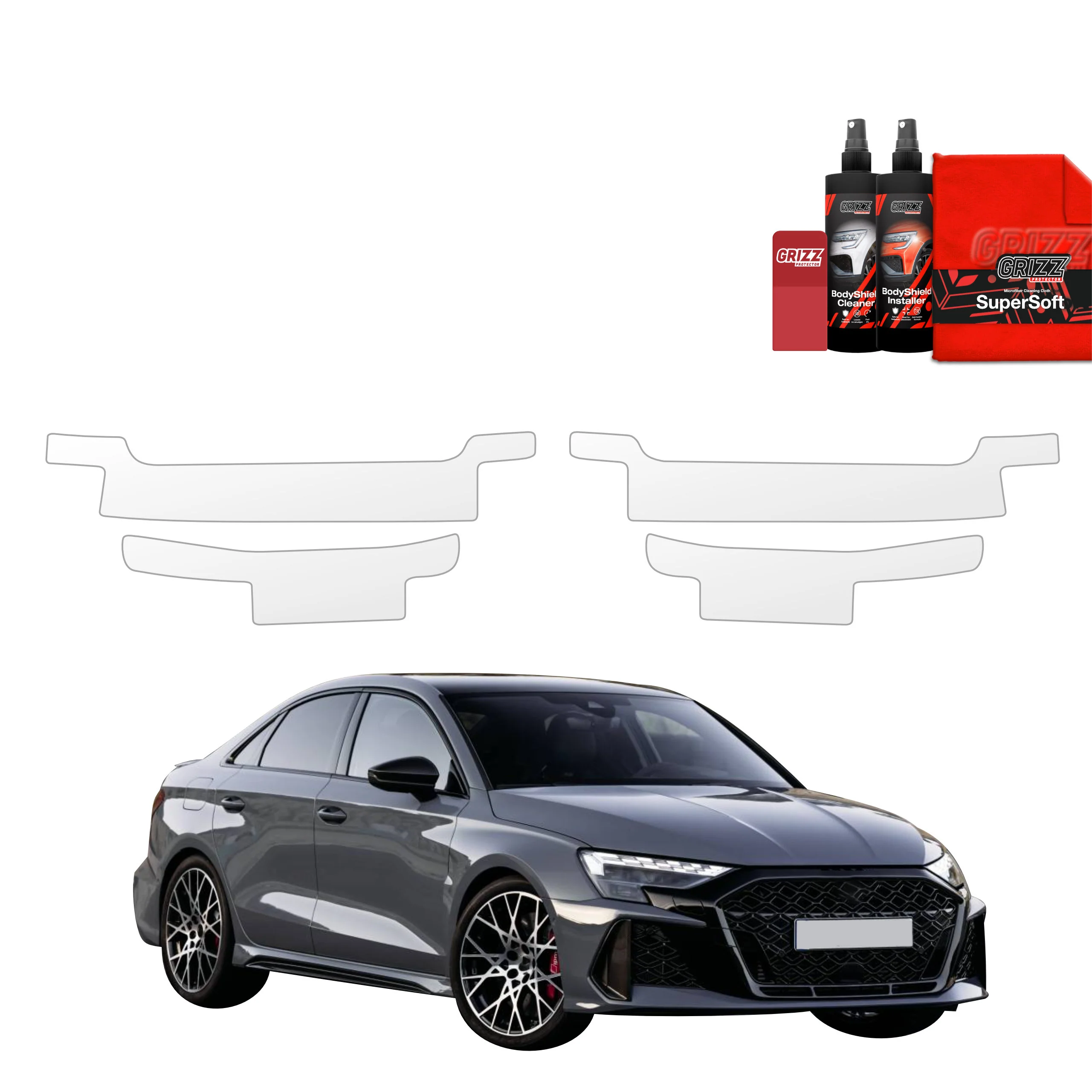 4in1 Schutzfolie für Schweller - Audi RS3 (2025-2026)