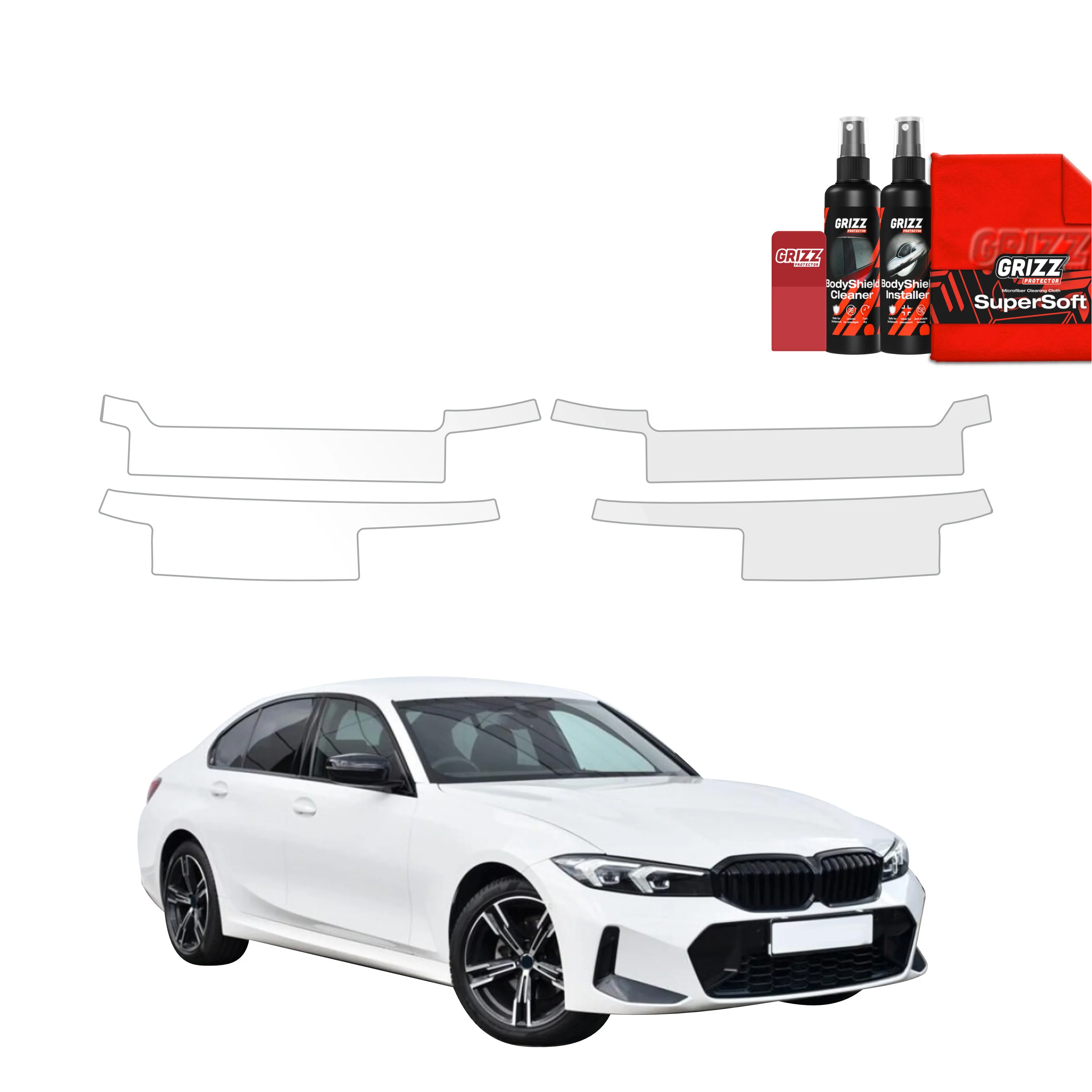 4in1 Schutzfolie für Schweller - BMW 3 G20 Sedan (2022-2026)