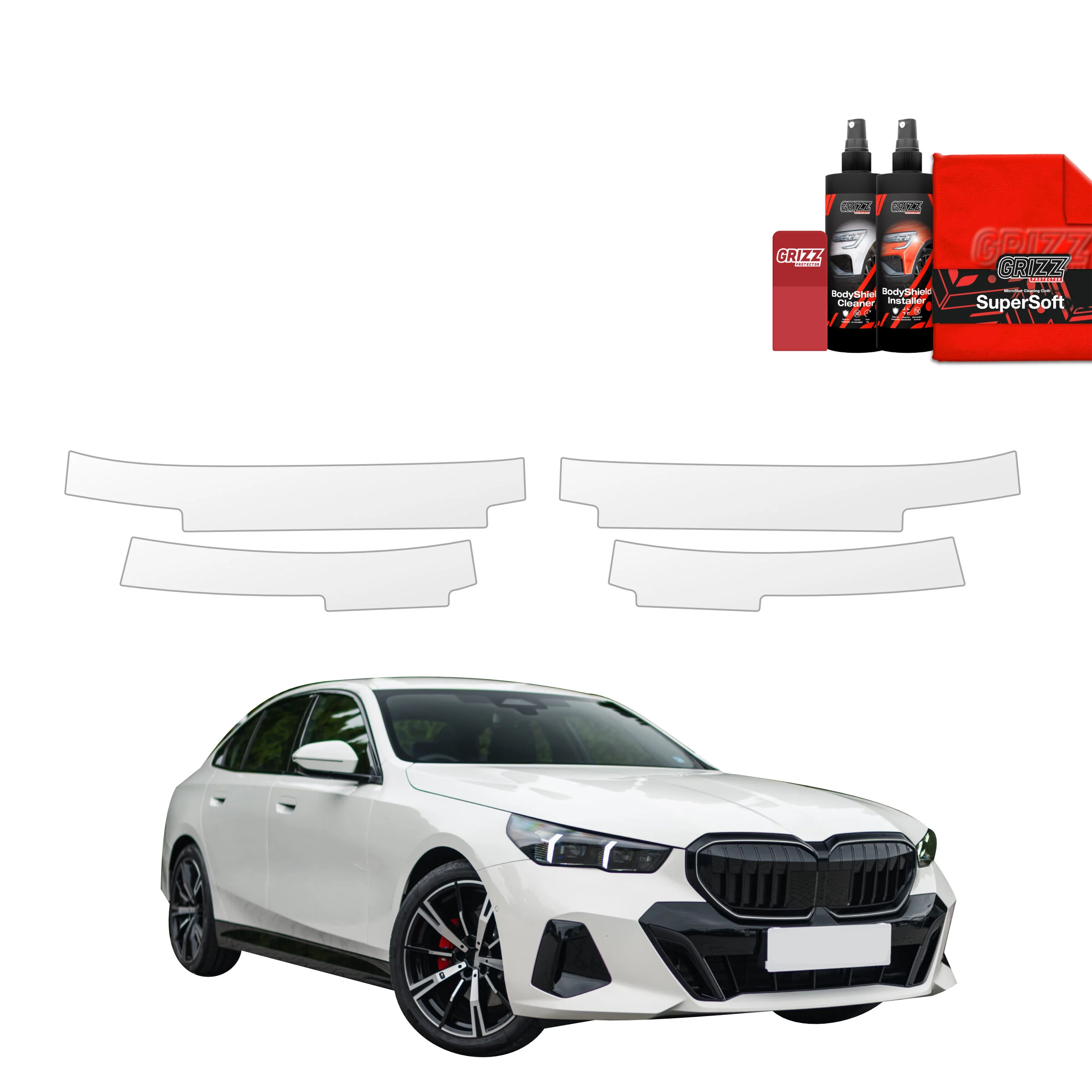 4in1 Schutzfolie für Schweller - BMW 5 Kombi G60 520d (2024-2026)