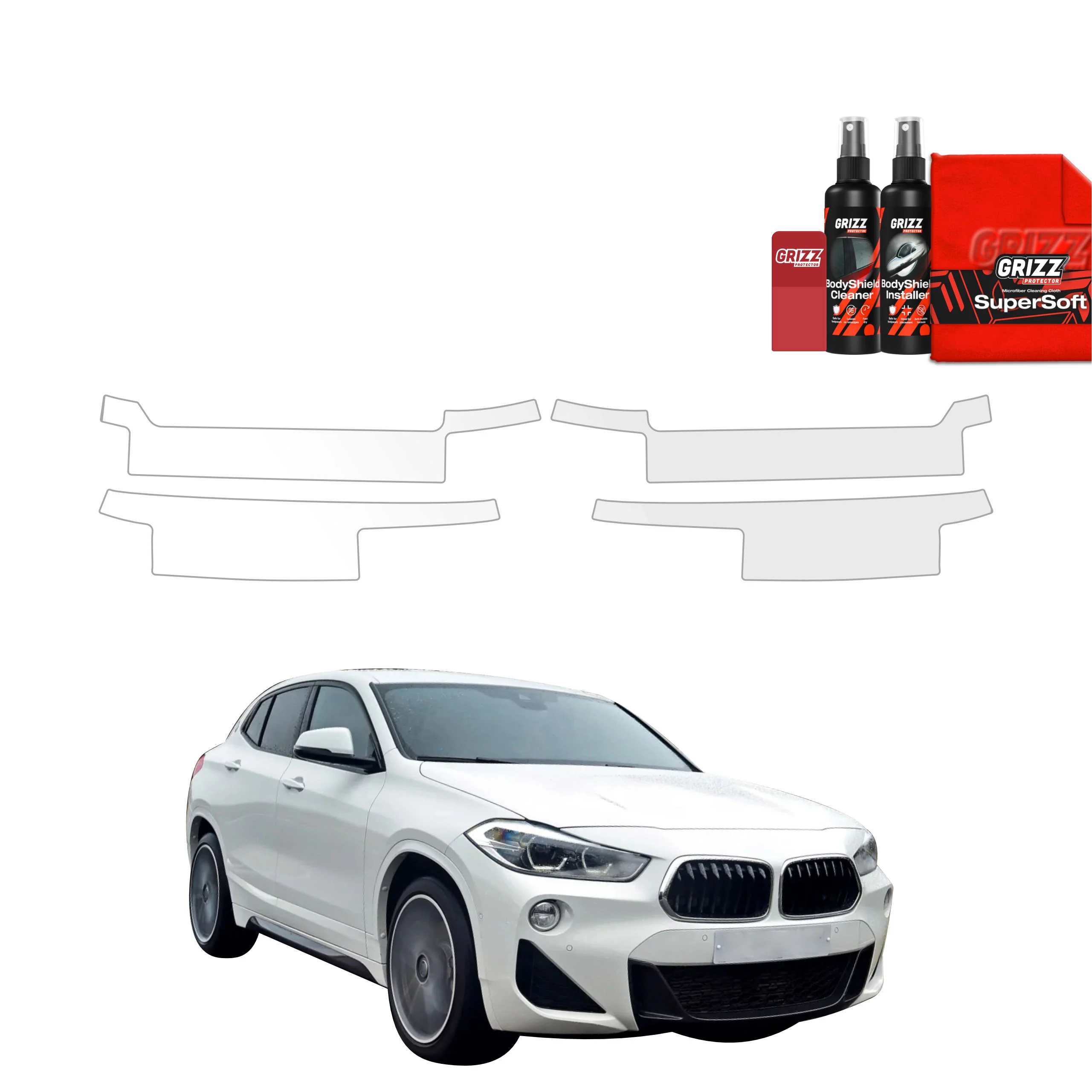 4in1 Schutzfolie für Schweller - BMW X2 (2017-2023)