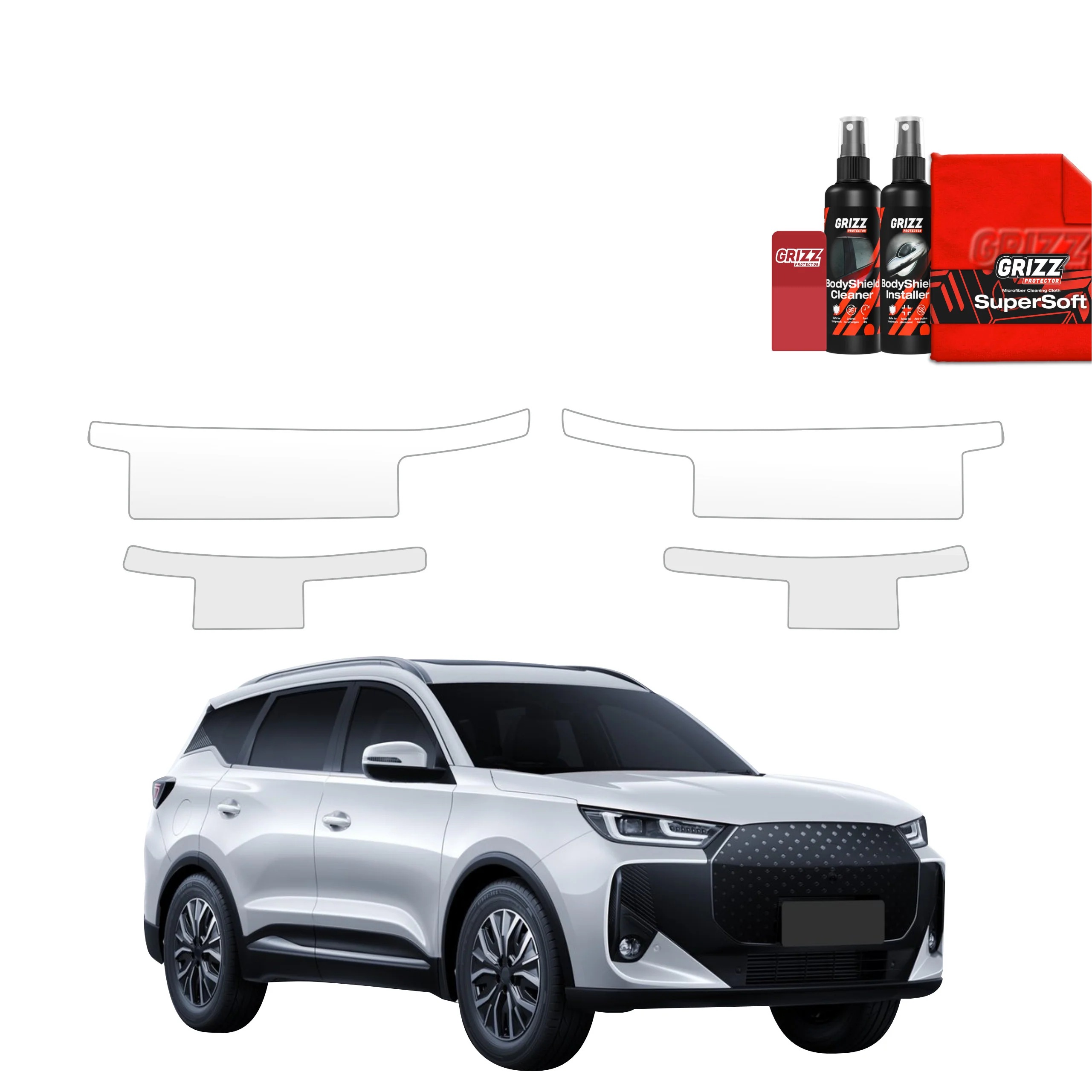 4in1 Schutzfolie für Schweller - Chery Tiggo 7 (2025-2026)