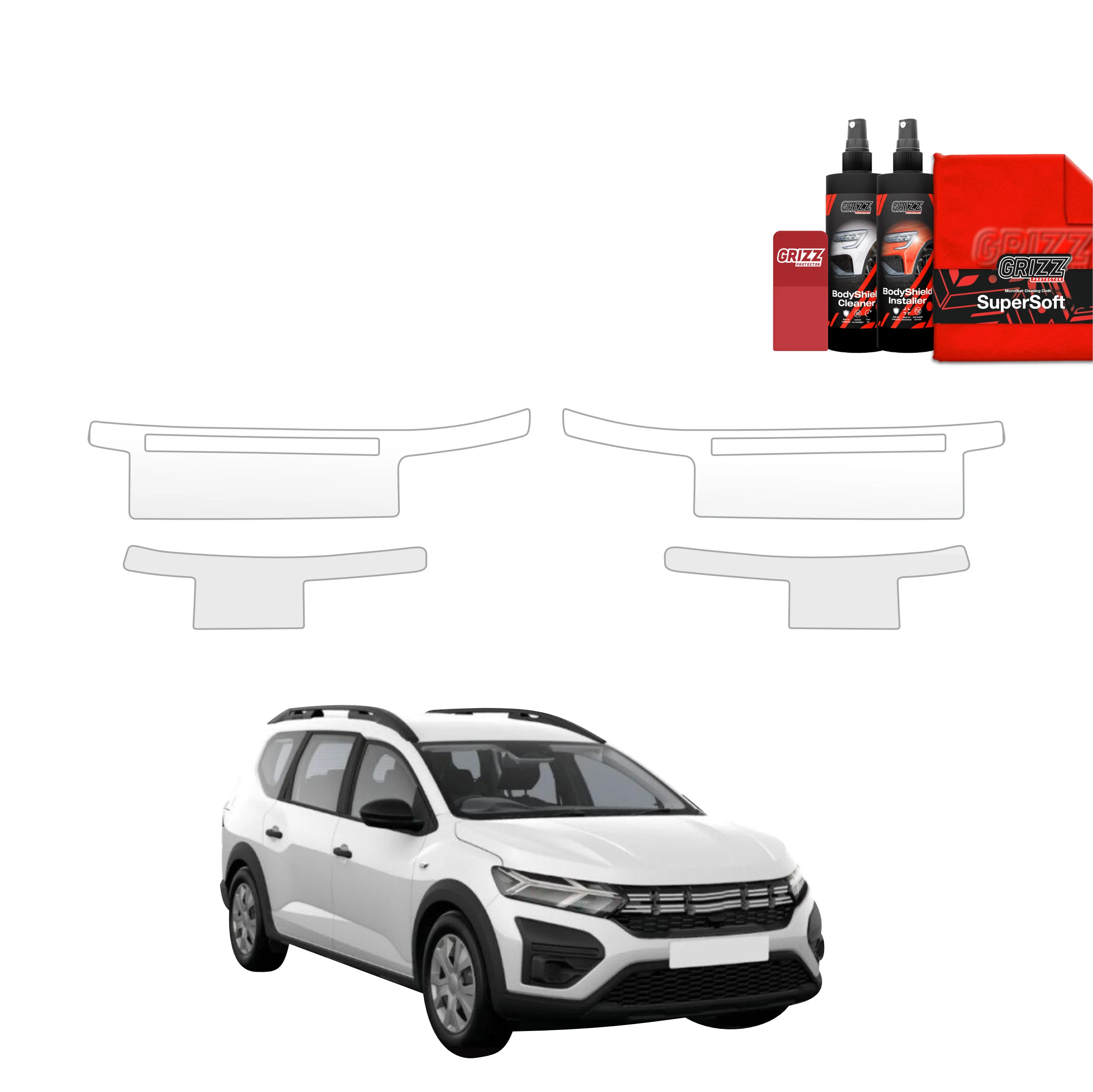 4in1 Schutzfolie für Schweller - Dacia Jogger (2022-2026)