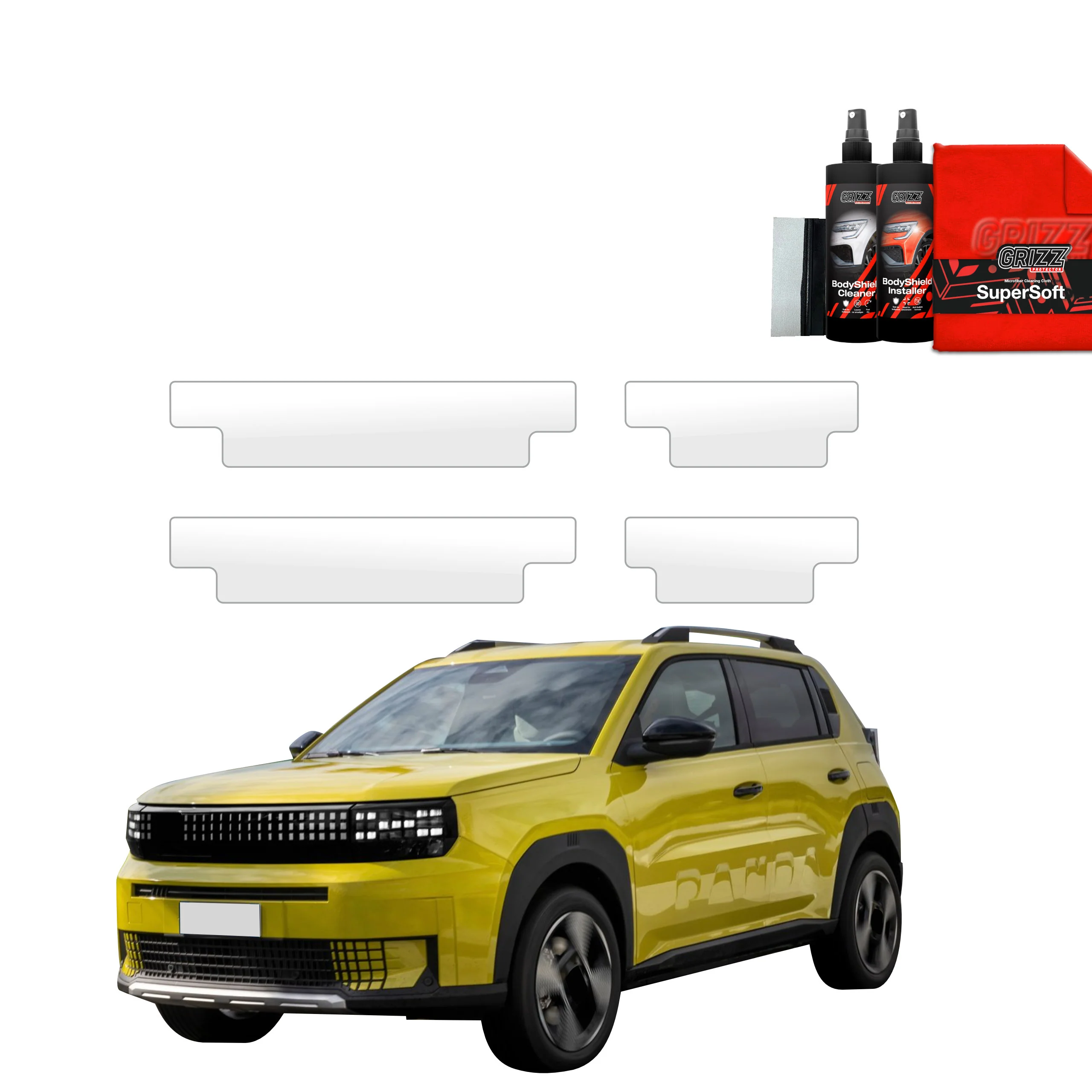 4in1 Schutzfolie für Schweller - Fiat Grande Panda (2025-2026)