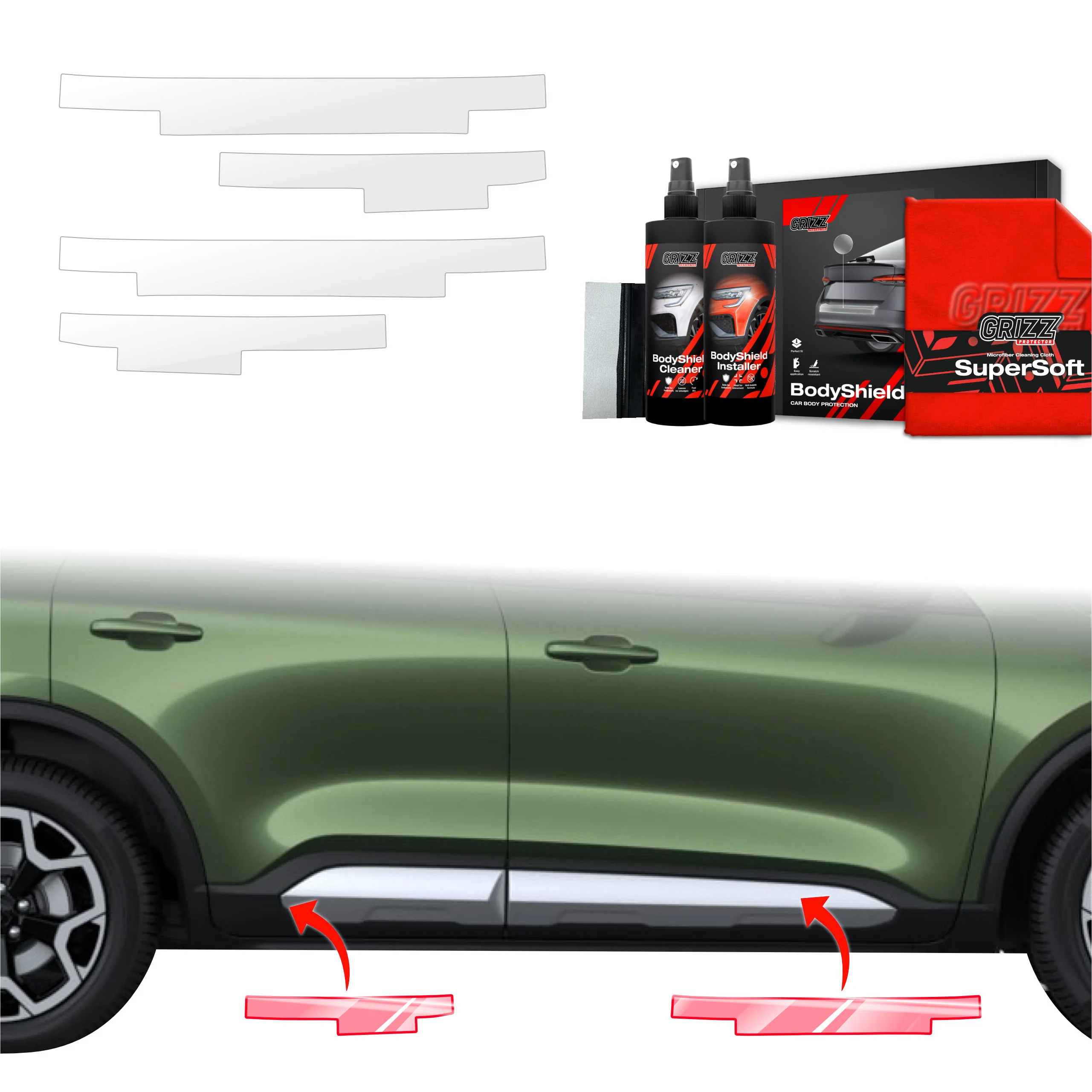 4in1 Schutzfolie für Schweller - Ford Kuga Titanium Facelift (2024-2026)