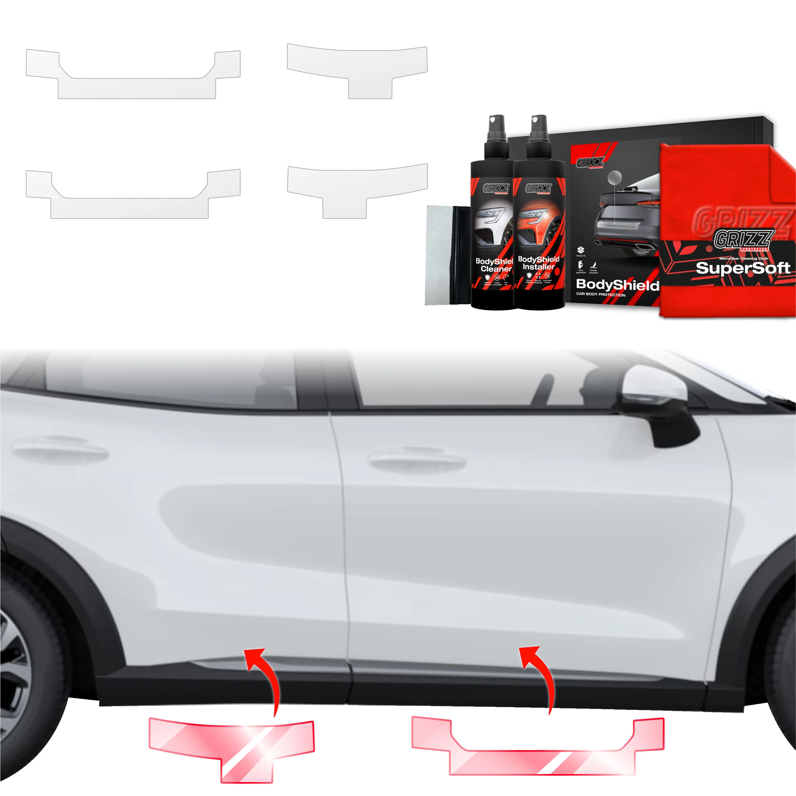 4in1 Schutzfolie für Schweller - Ford Puma Facelift (2024-2026)