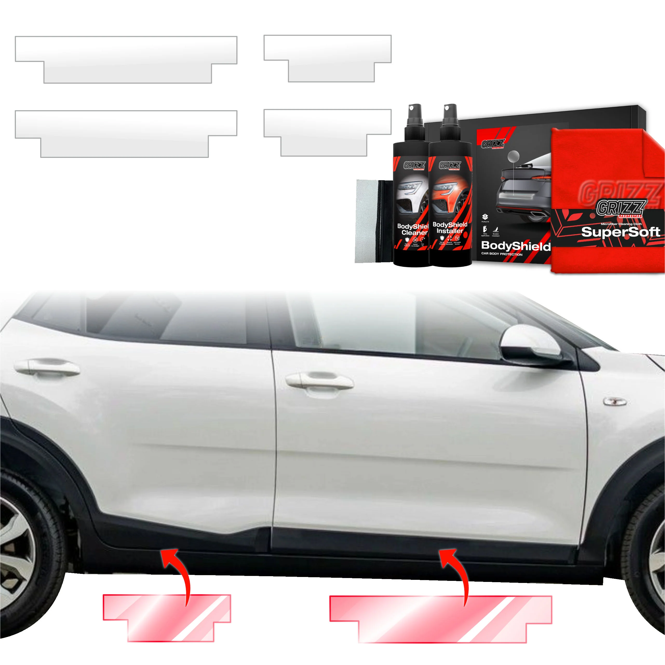 4in1 Schutzfolie für Schweller - Kia Stonic (2020-2026)