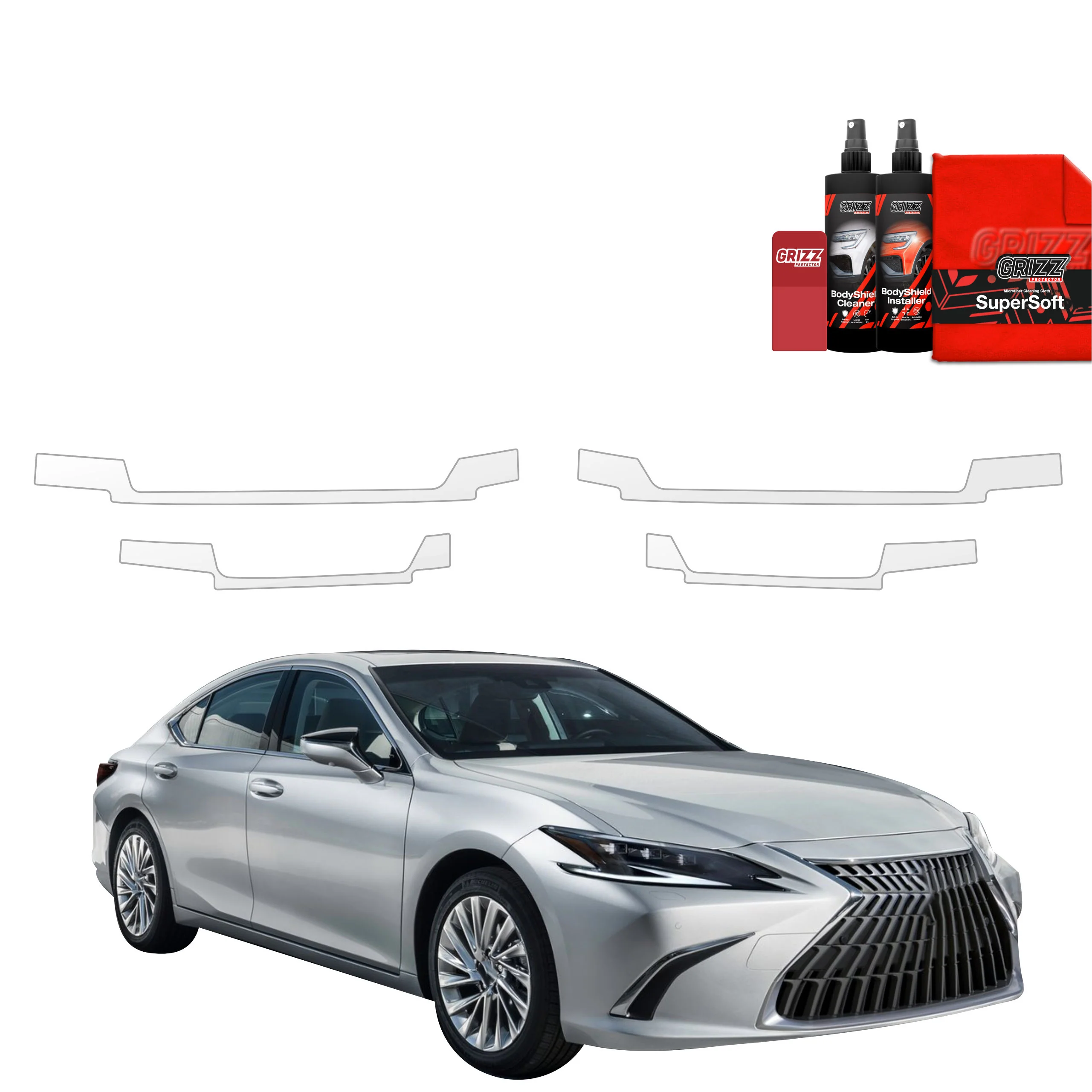 4in1 Schutzfolie für Schweller - Lexus ES 300h (2021-2024)