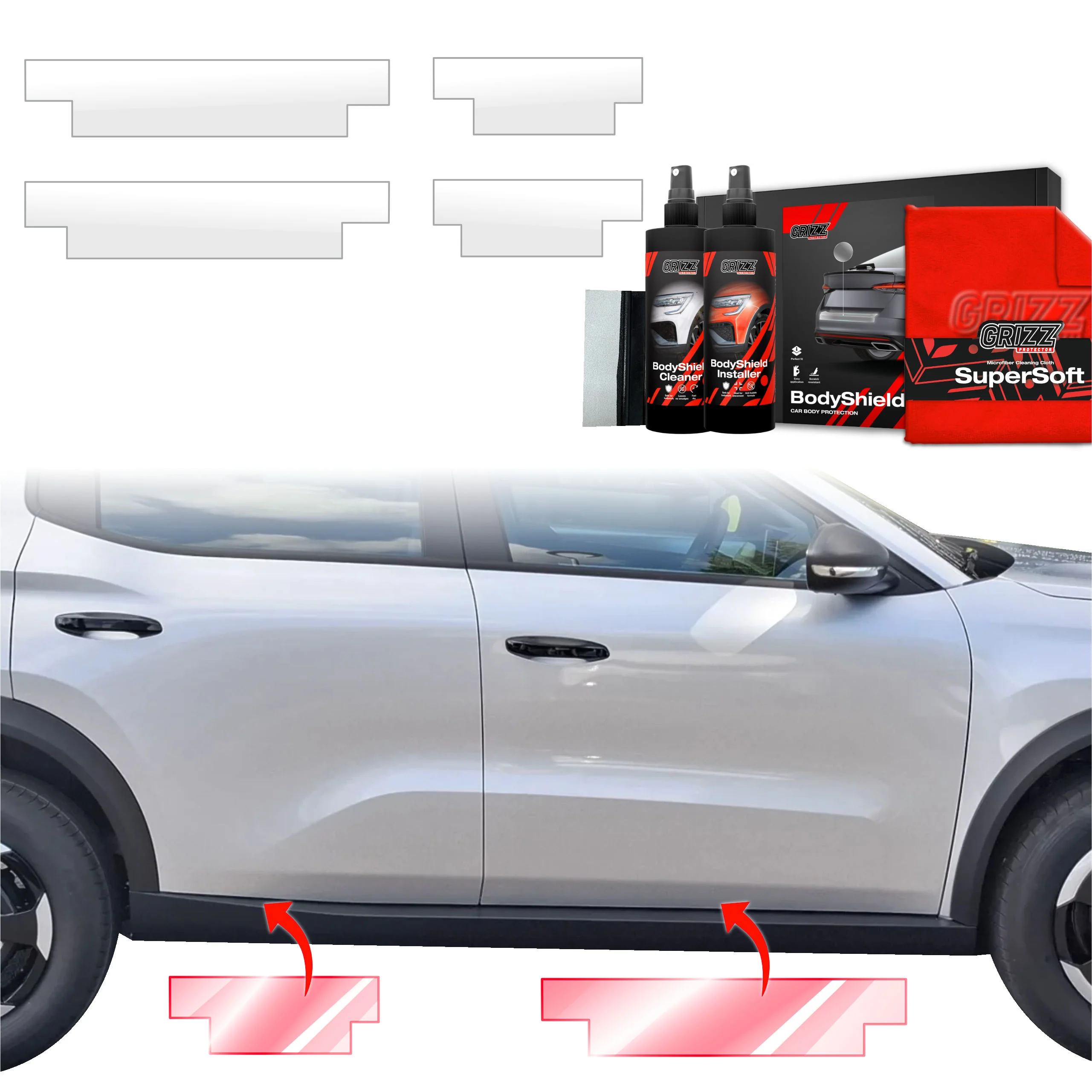 4in1 Schutzfolie für Schweller - Opel Frontera (2024-2026)
