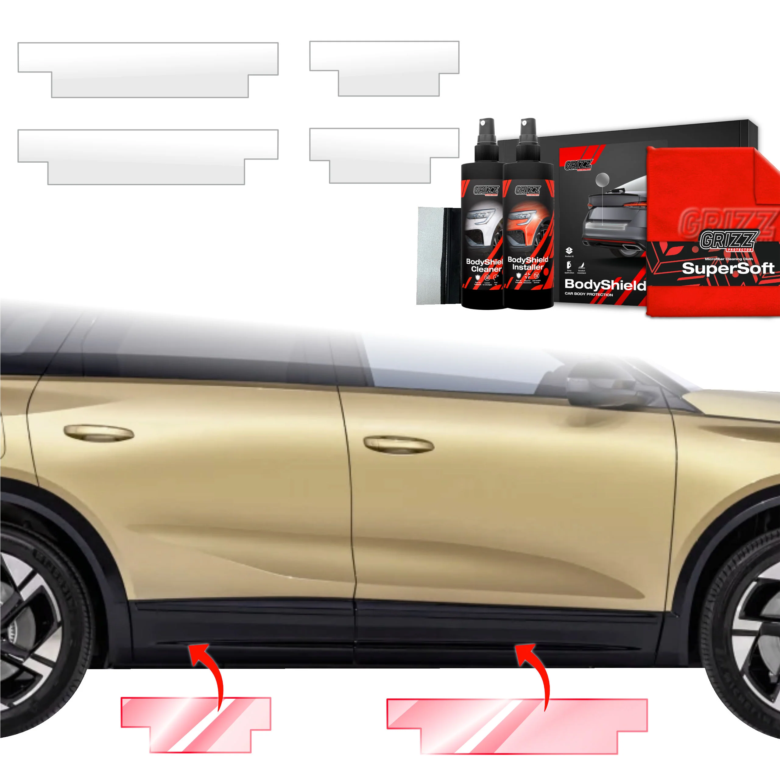 4in1 Schutzfolie für Schweller - Opel Grandland (2025-2026)