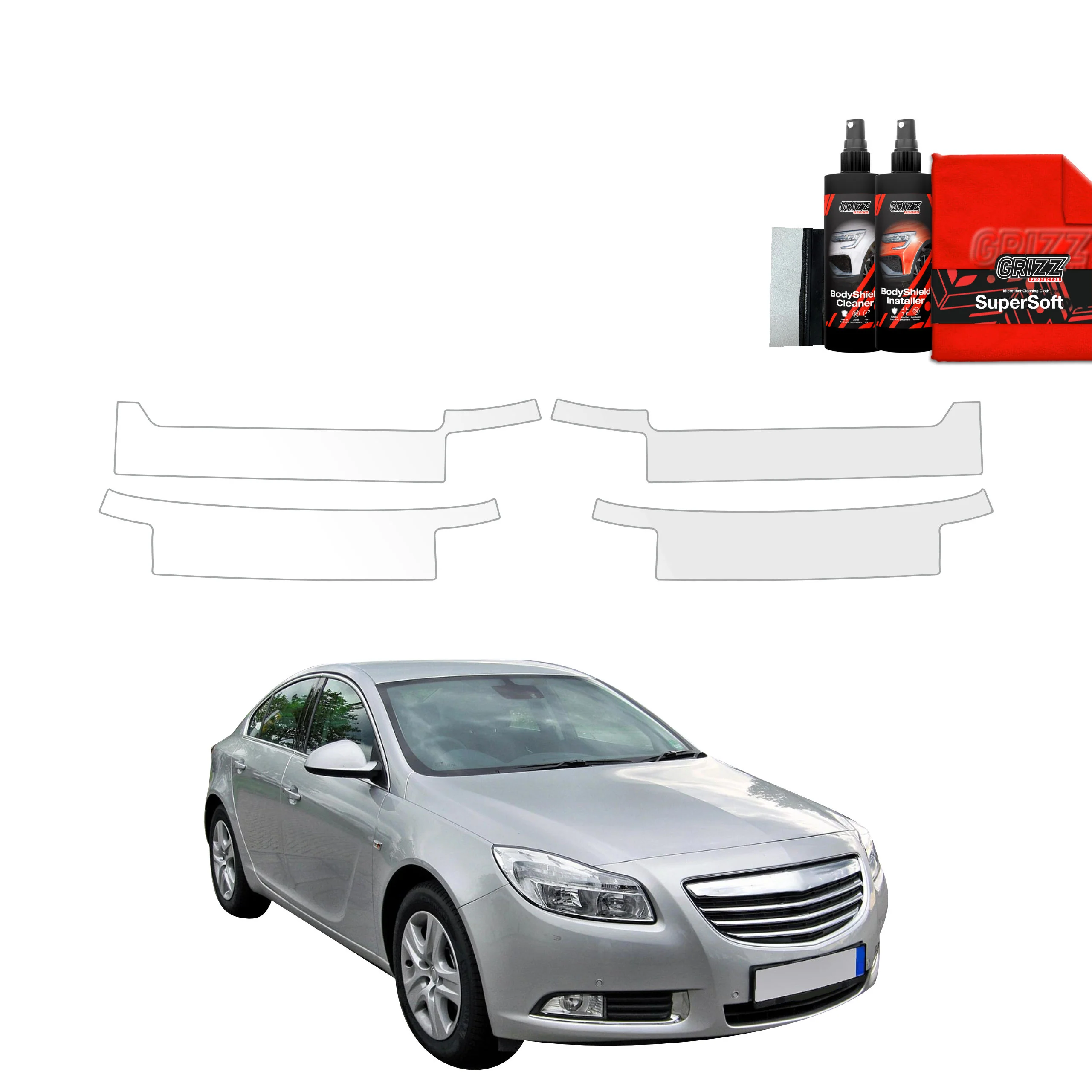 4in1 Schutzfolie für Schweller - Opel Insignia A Kombi 5D (2008-2013)