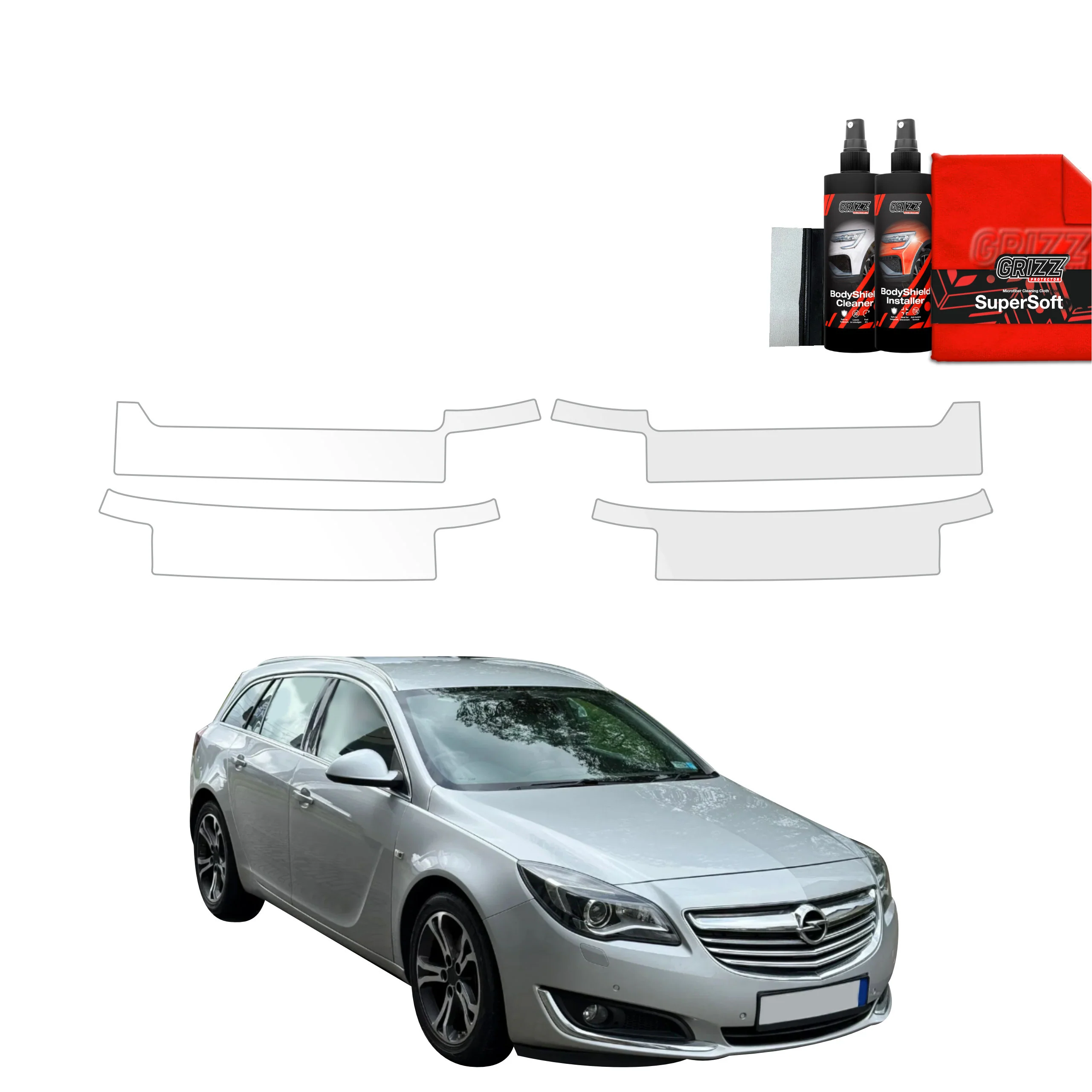 4in1 Schutzfolie für Schweller - Opel Insignia Kombi Facelifting (2013-2017)