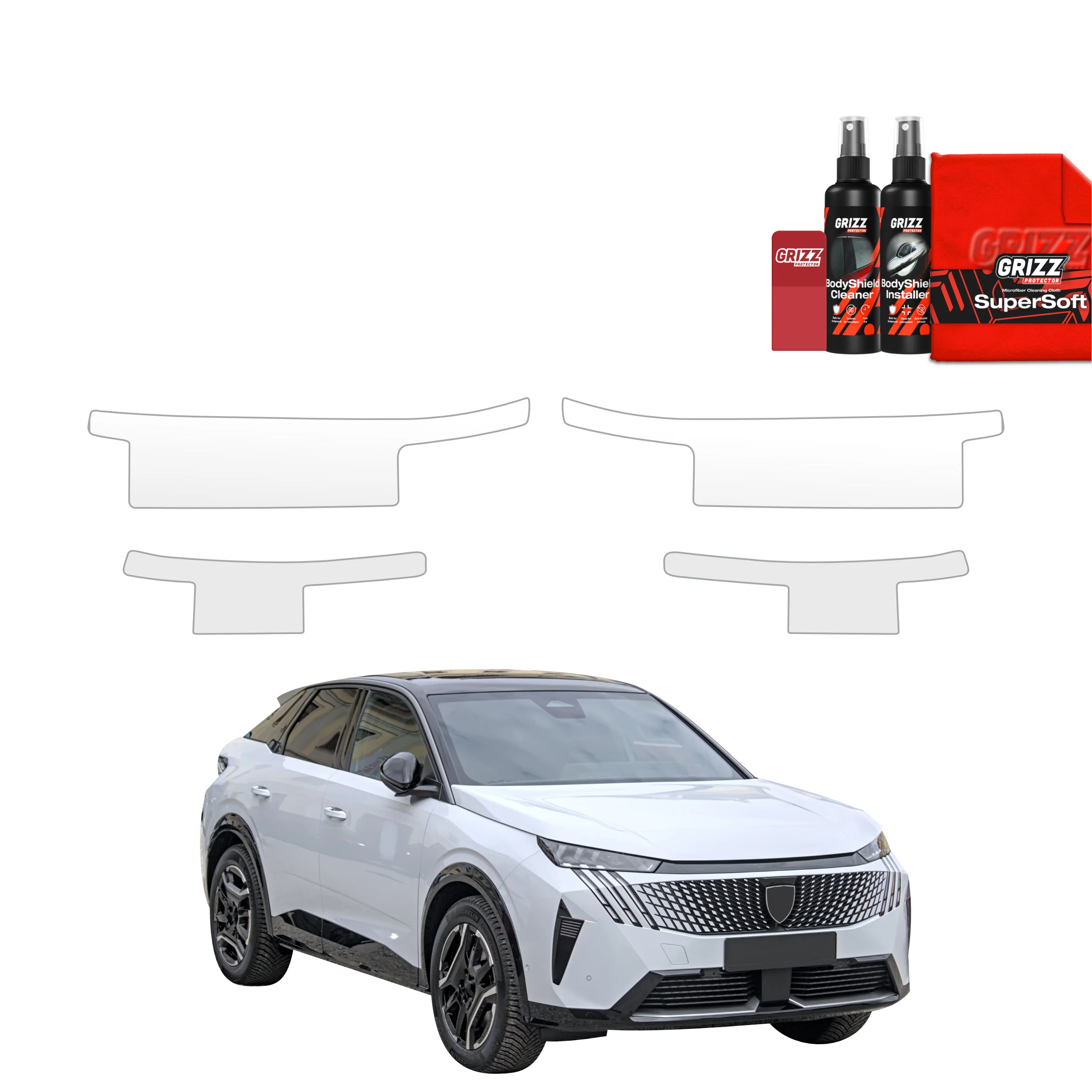 4in1 Schutzfolie für Schweller - Peugeot 3008 (2024-2026)