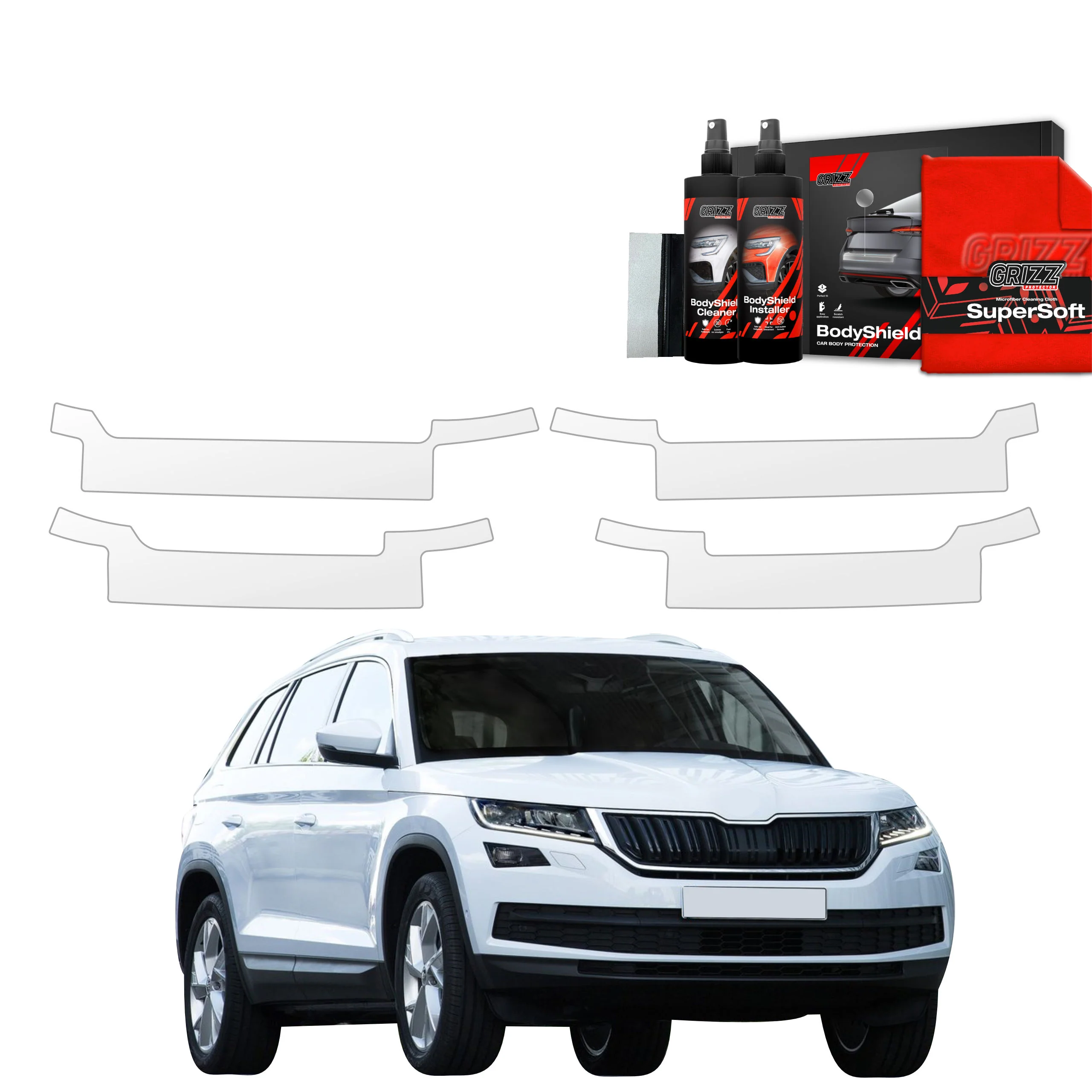4in1 Schutzfolie für Schweller - Skoda Kodiaq (2016- 2023)