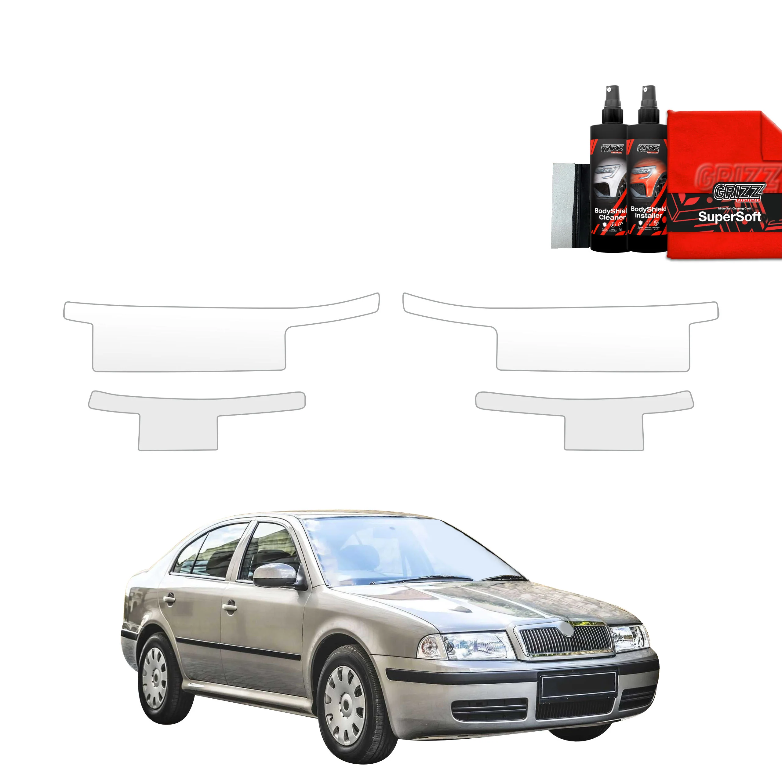 4in1 Schutzfolie für Schweller - Skoda Octavia (1996-2010)