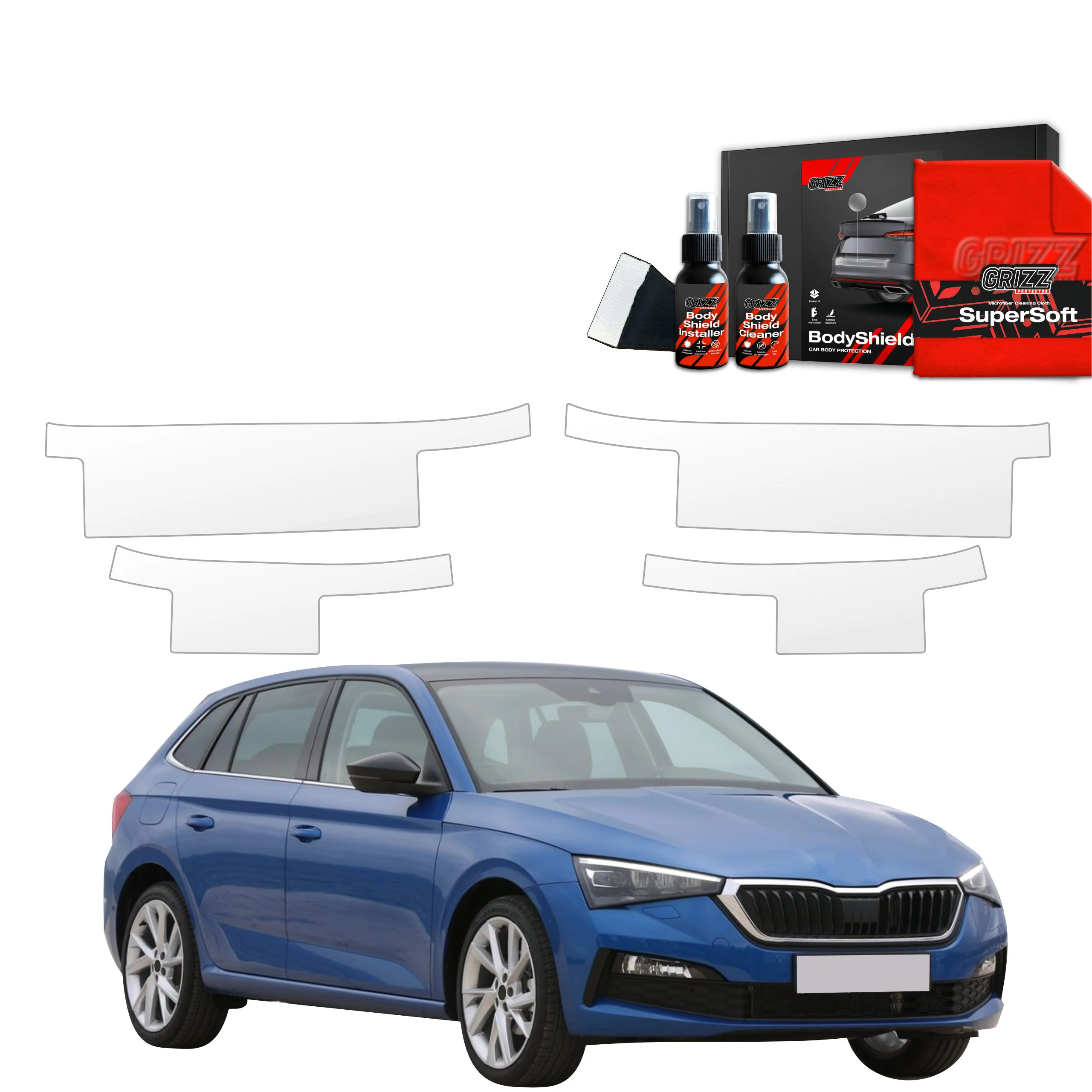 4in1 Schutzfolie für Schweller - Skoda Scala (2019- 2023)