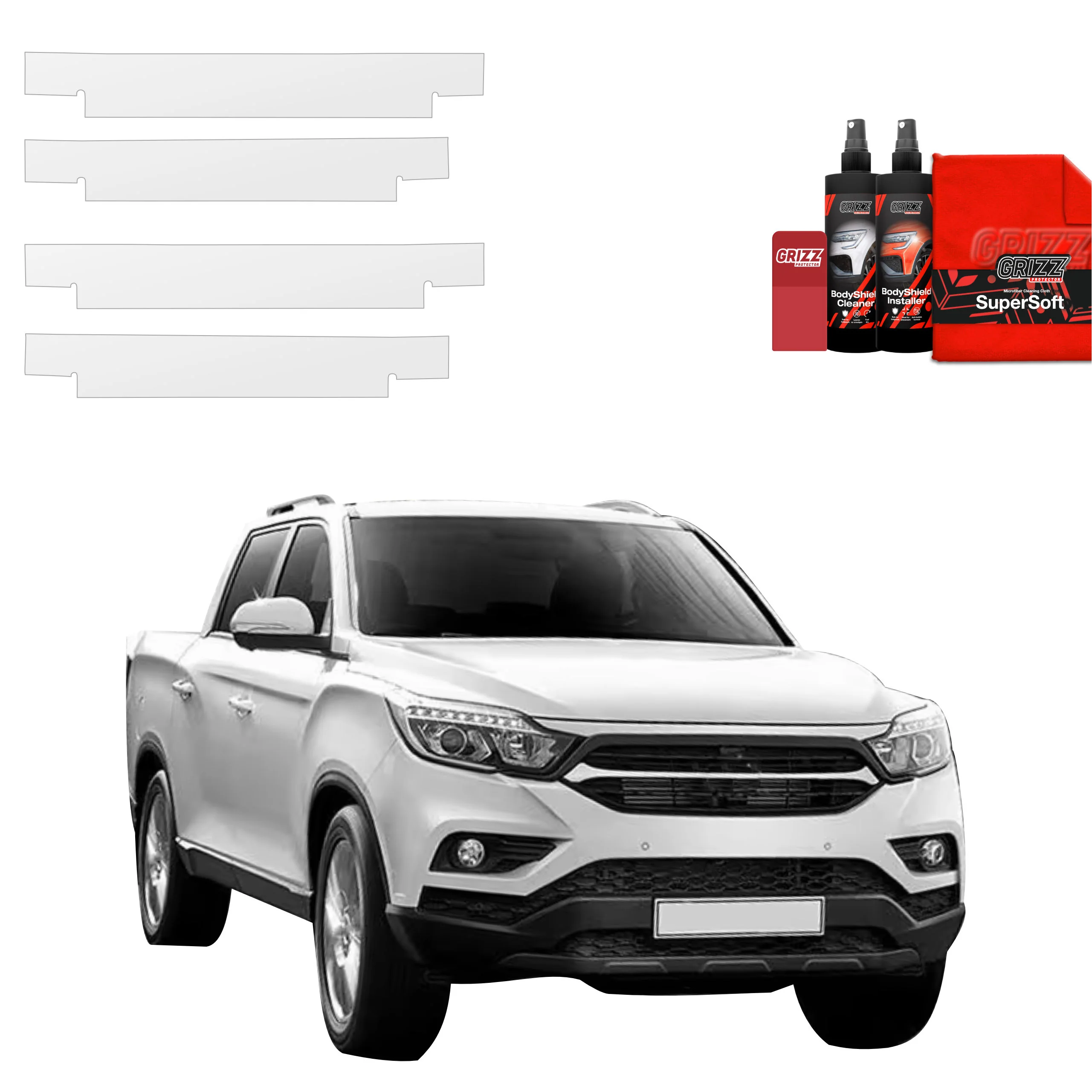 4in1 Schutzfolie für Schweller - SsangYong Musso (2023-2026)