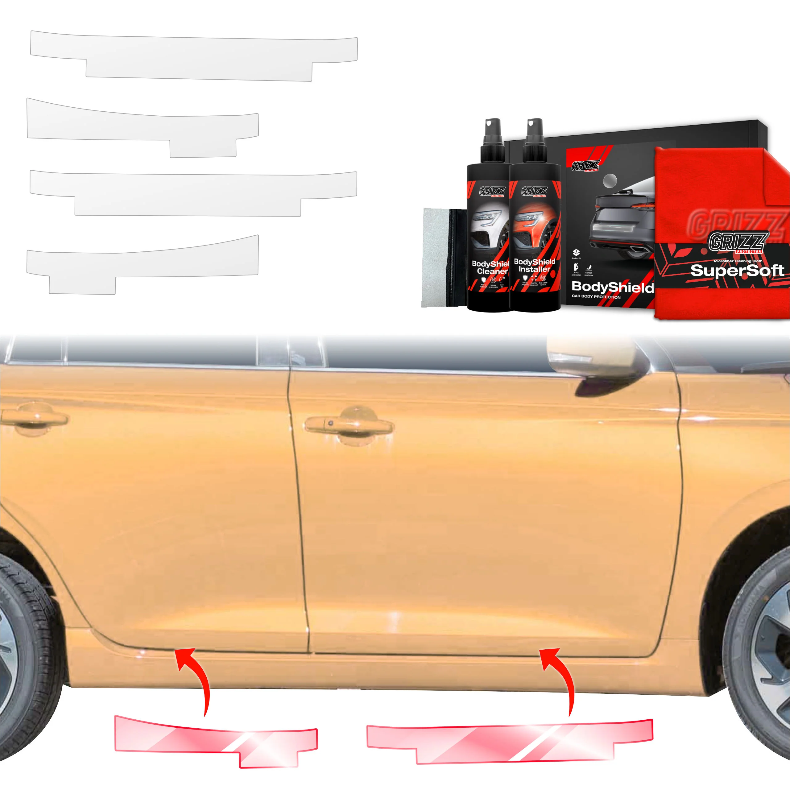 4in1 Schutzfolie für Schweller - Suzuki Swift (2024-2026)