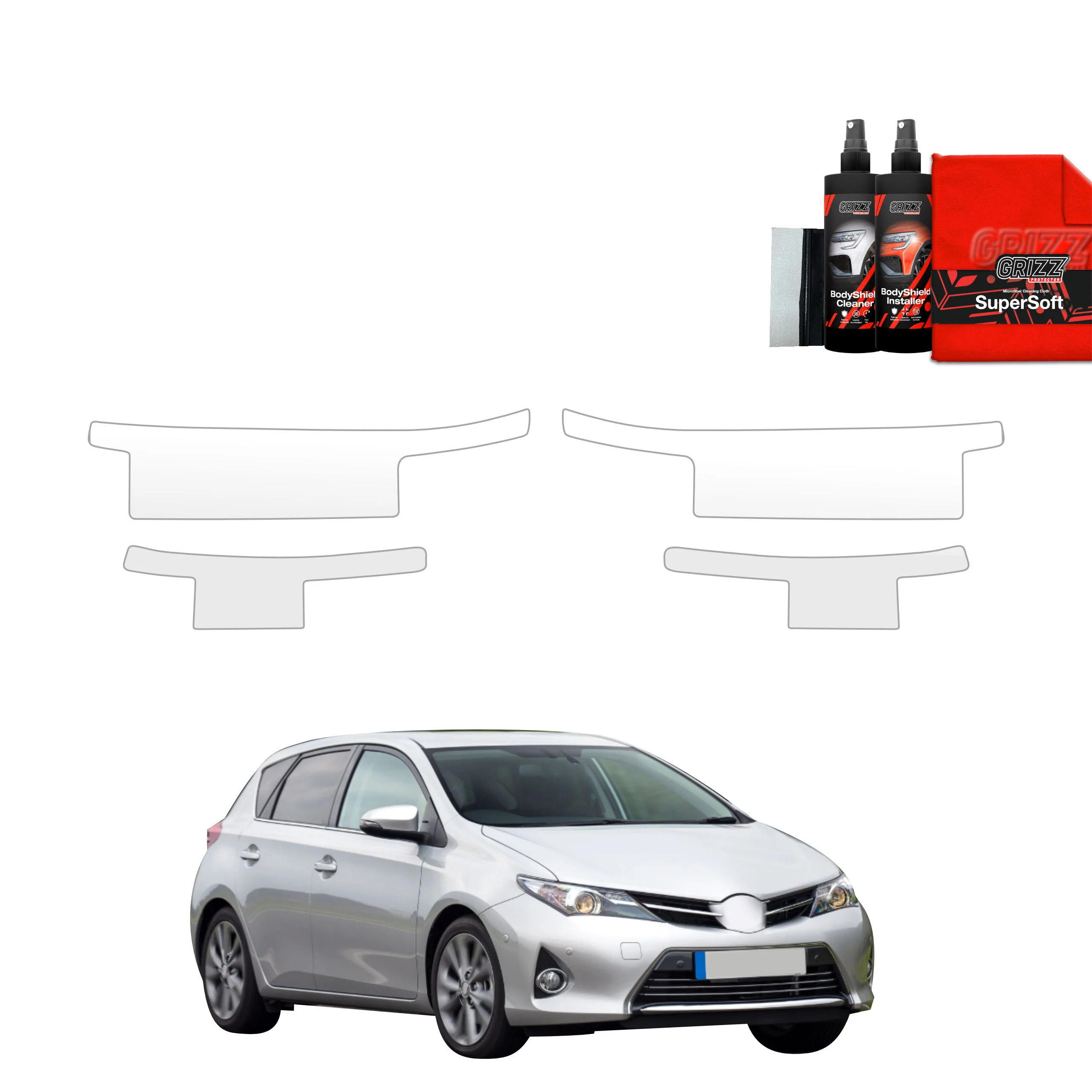 4in1 Schutzfolie für Schweller - Toyota Auris (2012-2015)