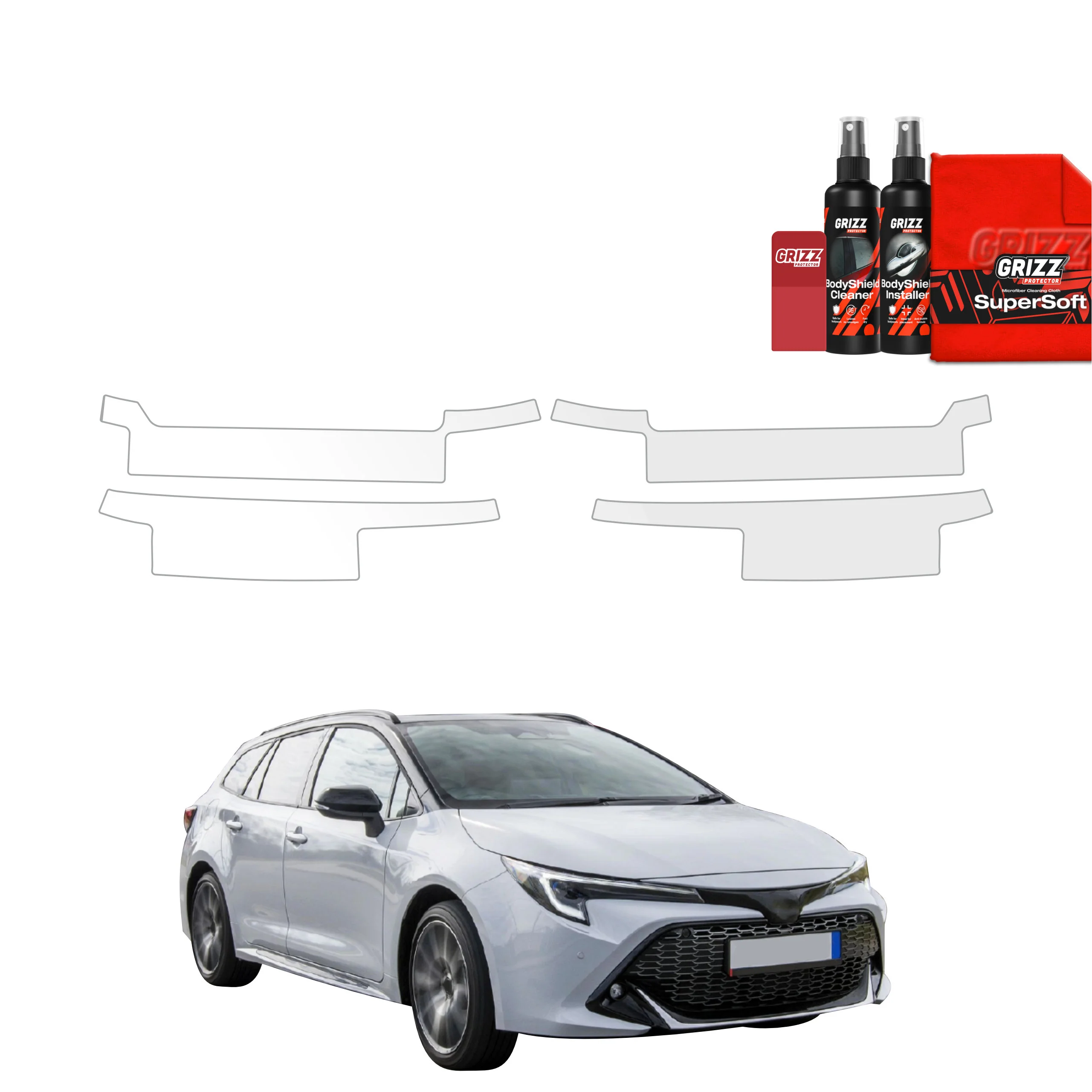 4in1 Schutzfolie für Schweller - Toyota Corolla Kombi (2019-2022)
