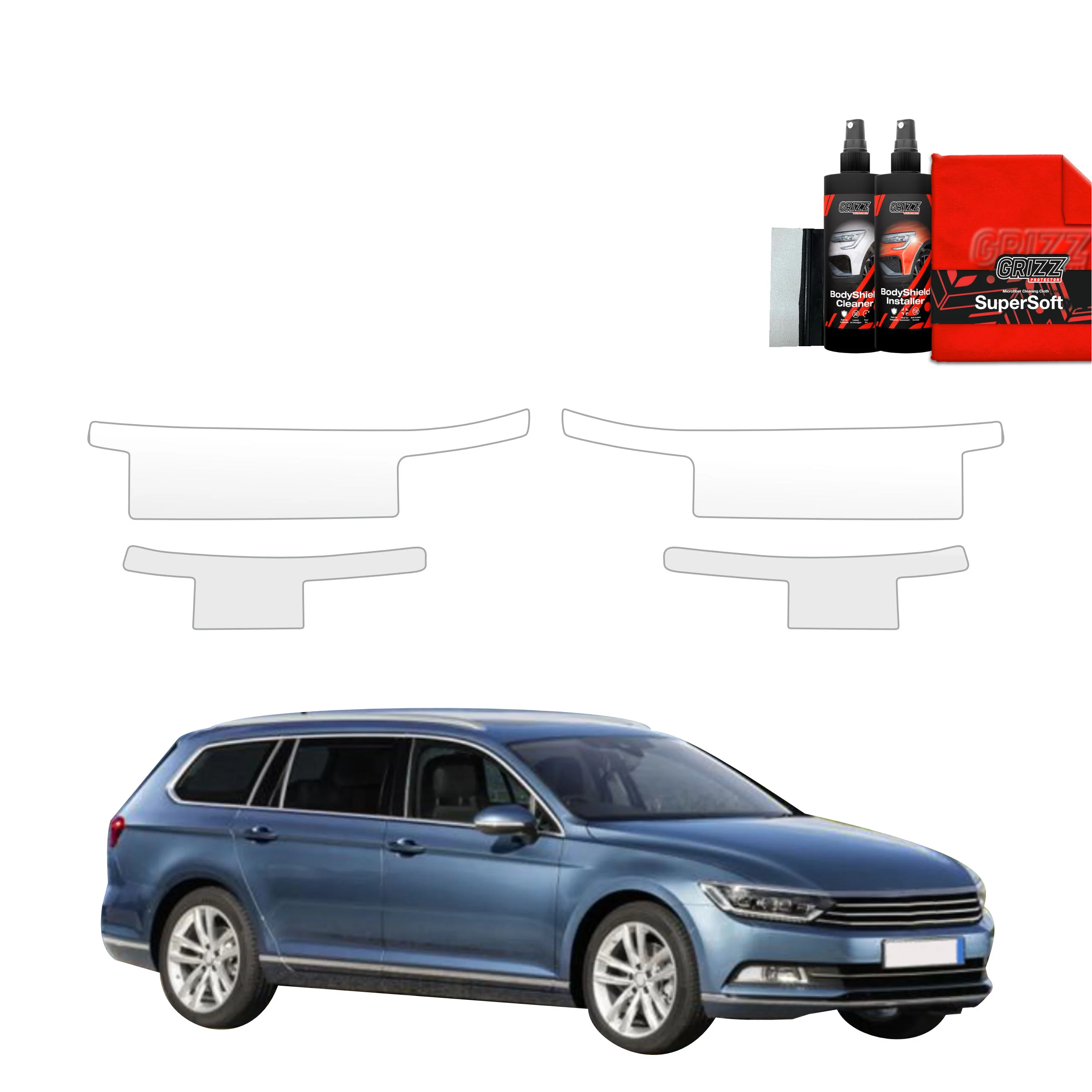4in1 Schutzfolie für Schweller - Volkswagen Passat B8 Kombi (2014-2022)