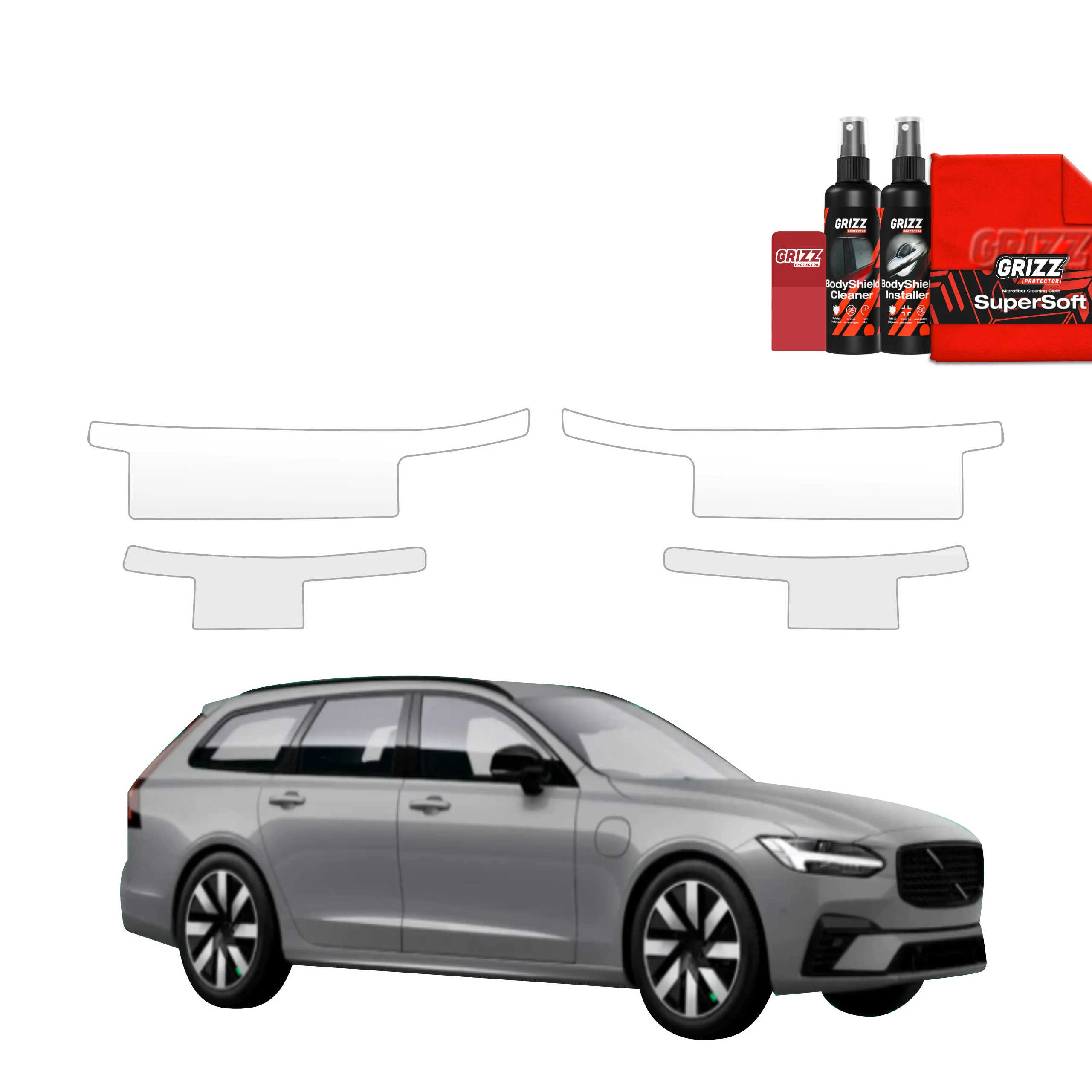 4in1 Schutzfolie für Schweller - Volvo V90 (2021-2026)